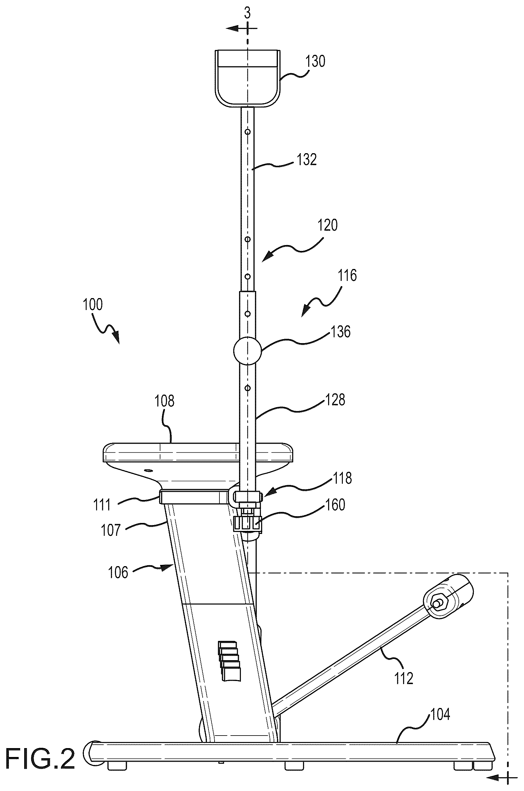 Patent US12599807 Figure 2 – Chair exercise apparatus