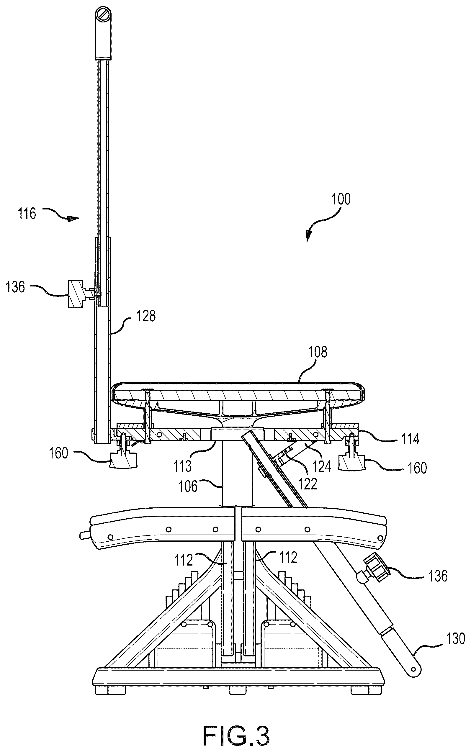 Patent US12599807 Figure 3 – Chair exercise apparatus