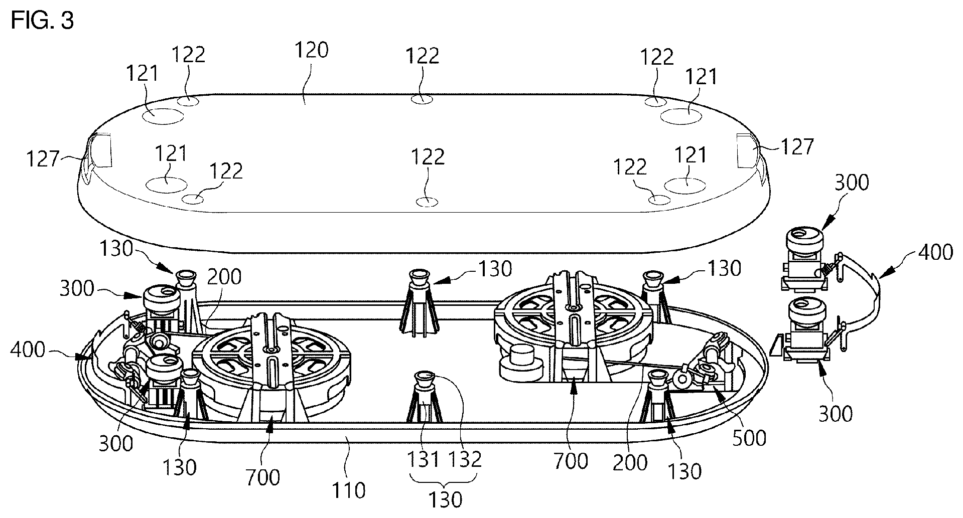 Patent US12599808 Figure 3 – Mat-type exercise device