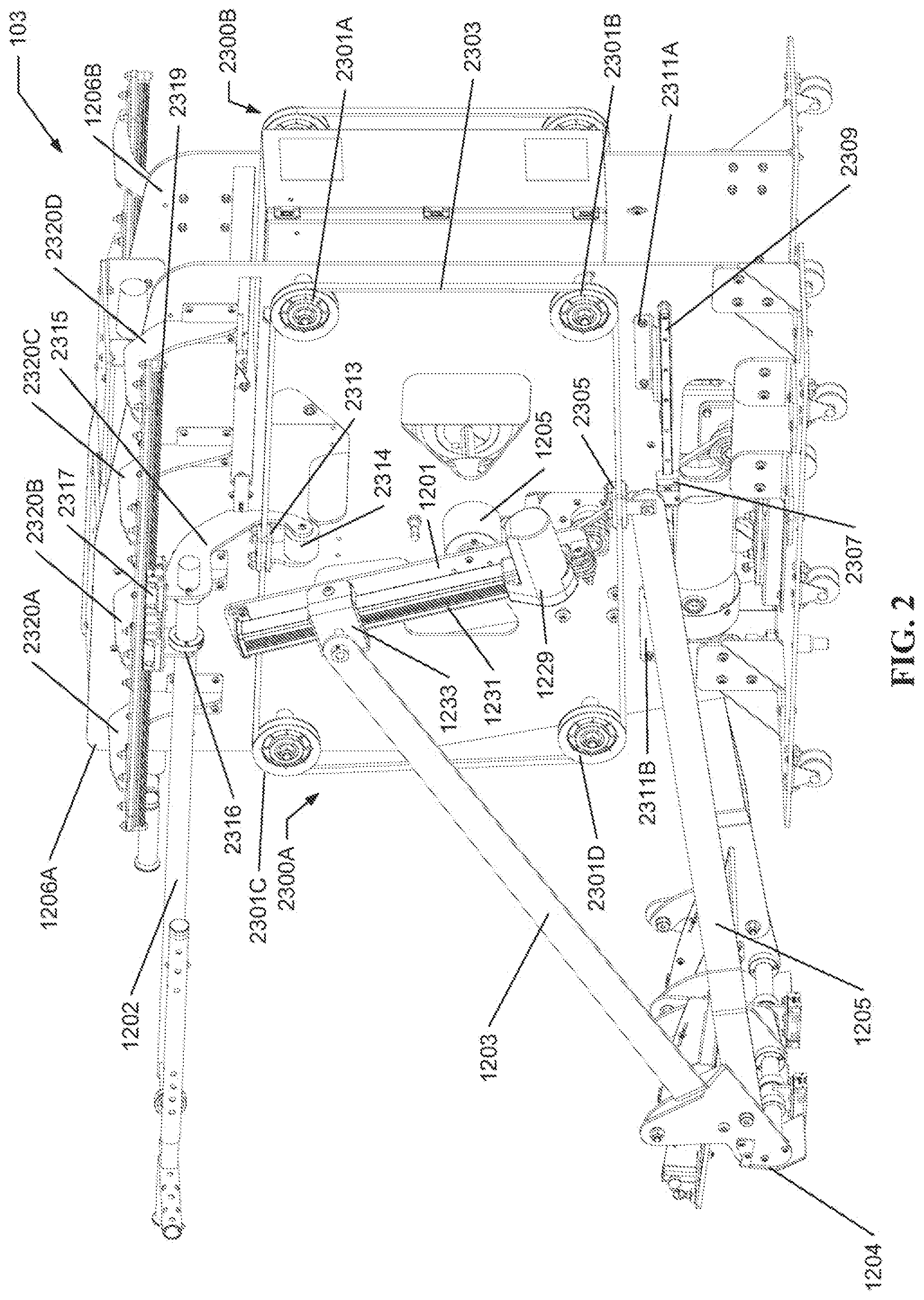 Patent US12599809 Figure 2 – Handle driving mechanism for locomotion rehabilitation