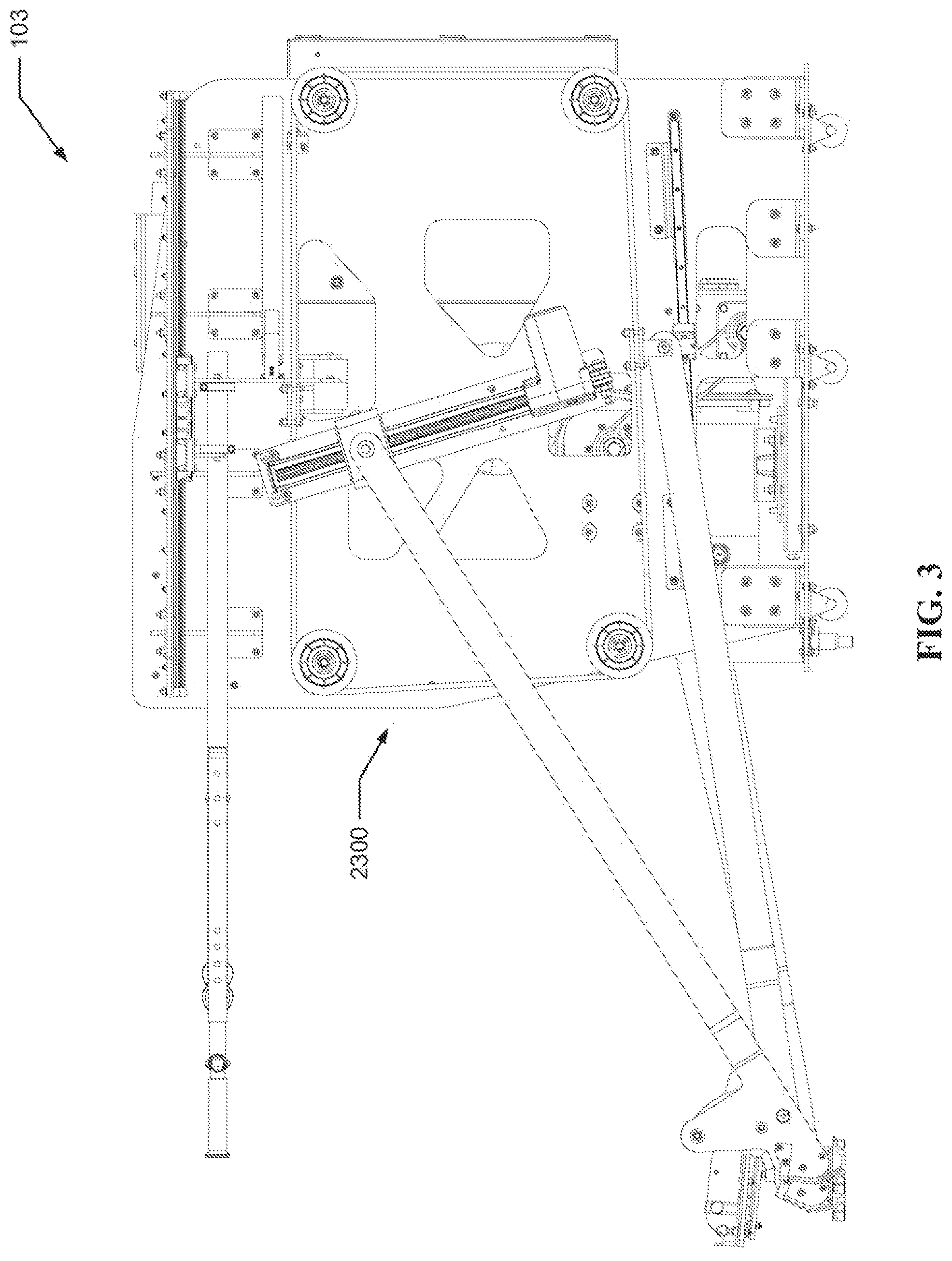 Patent US12599809 Figure 3 – Handle driving mechanism for locomotion rehabilitation