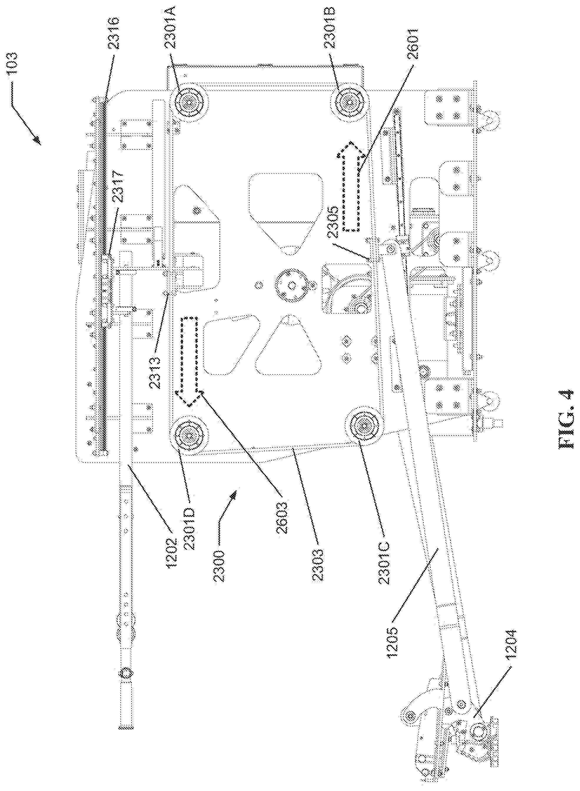 Patent US12599809 Figure 4 – Handle driving mechanism for locomotion rehabilitation