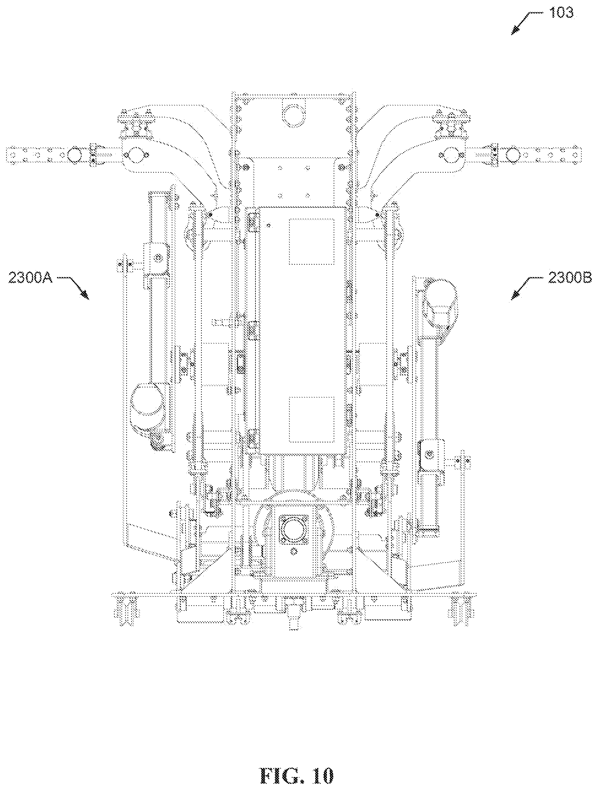 Patent US12599809 Figure 10 – Handle driving mechanism for locomotion rehabilitation