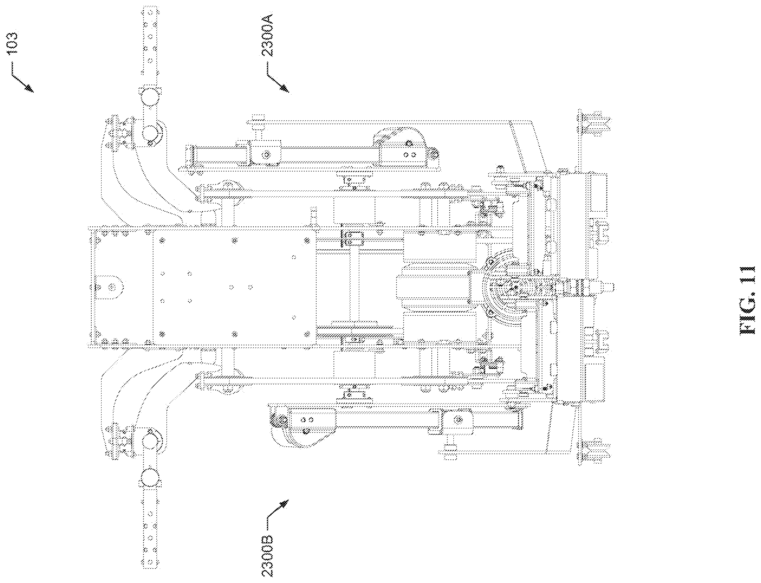 Patent US12599809 Figure 11 – Handle driving mechanism for locomotion rehabilitation