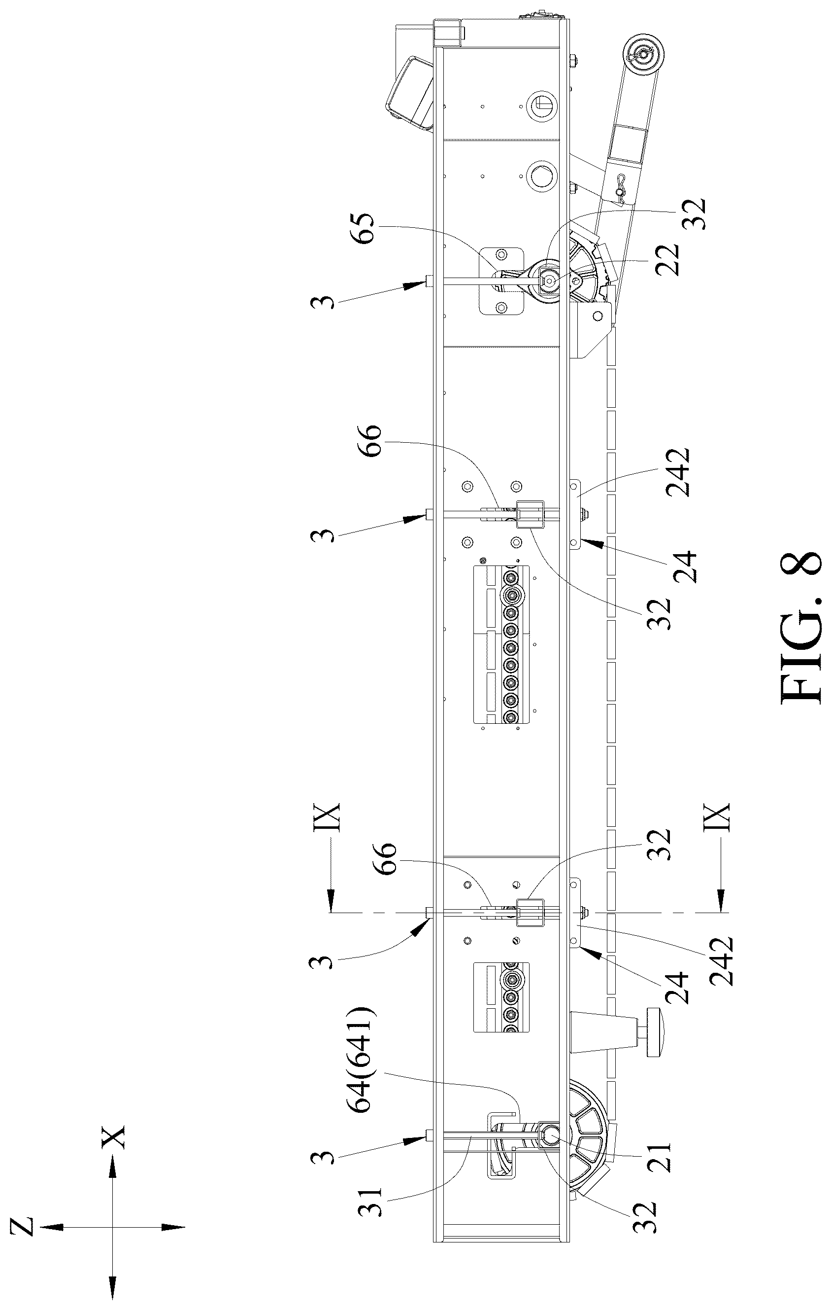 Patent US12599810 Figure 8 – Treadmill, treadmill system and treadmill assembly method