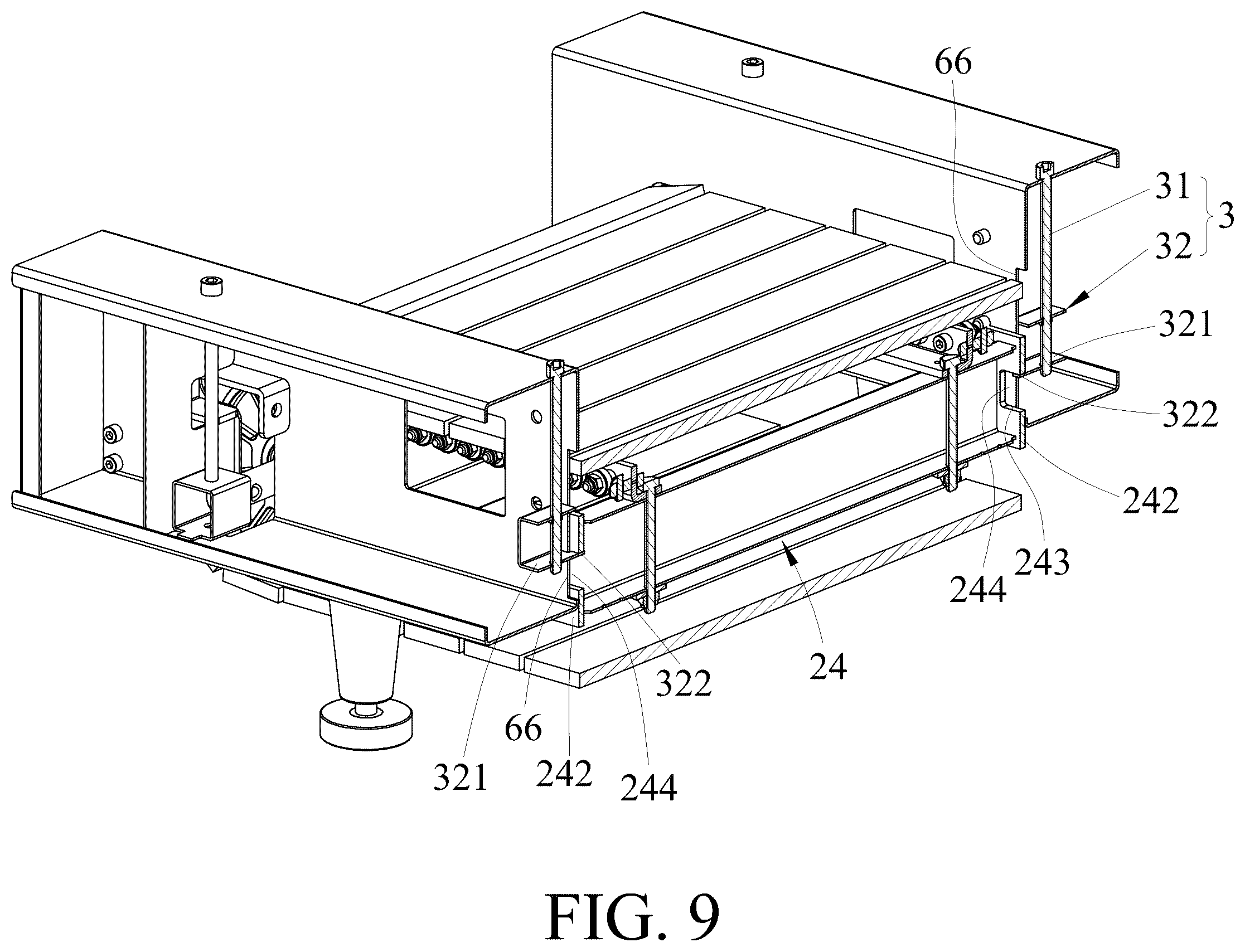 Patent US12599810 Figure 9 – Treadmill, treadmill system and treadmill assembly method