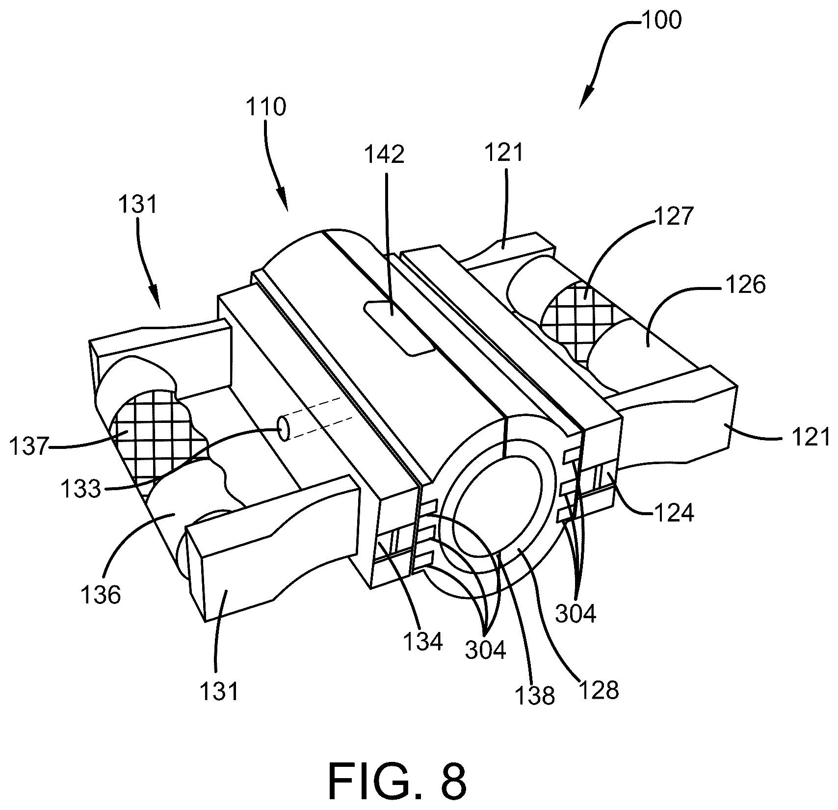 Patent US12599811 Figure 8 – Two-handed dumbbell grip