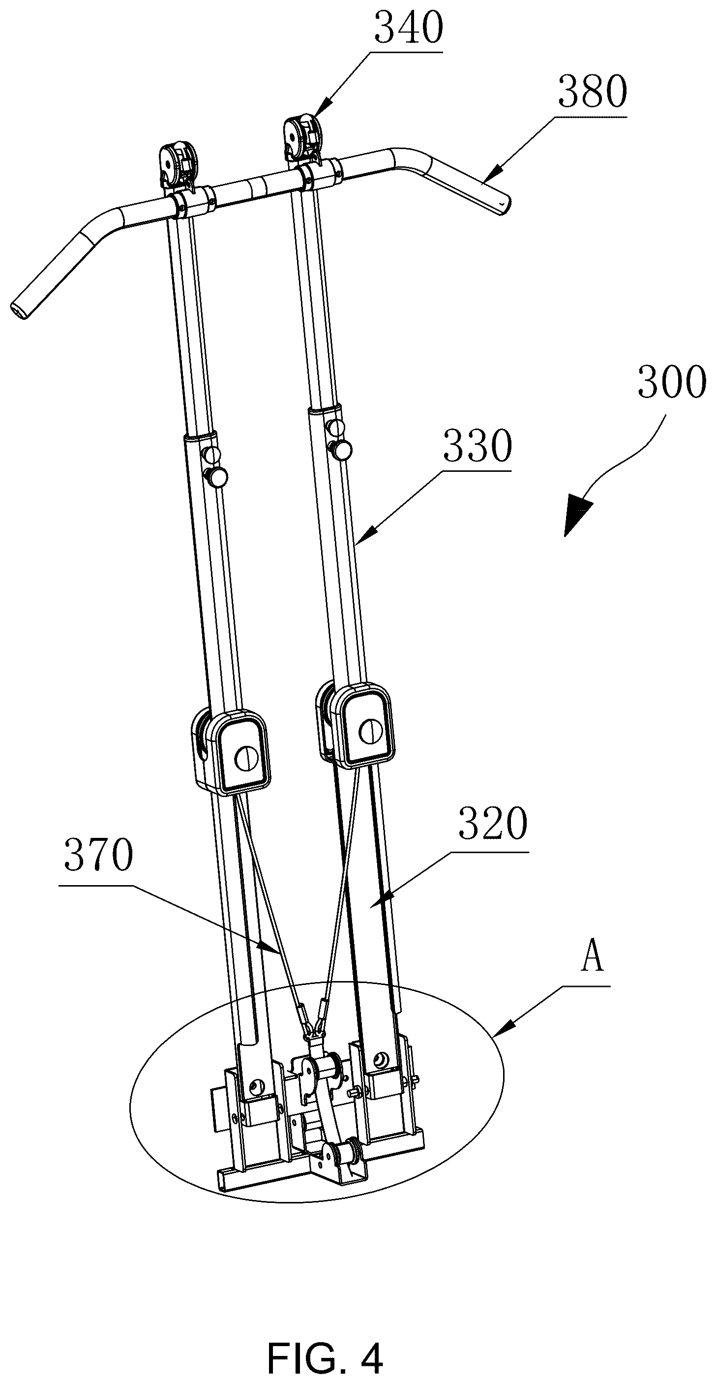 Patent US12599812 Figure 4 – Comprehensive multifunctional fitness cabinet