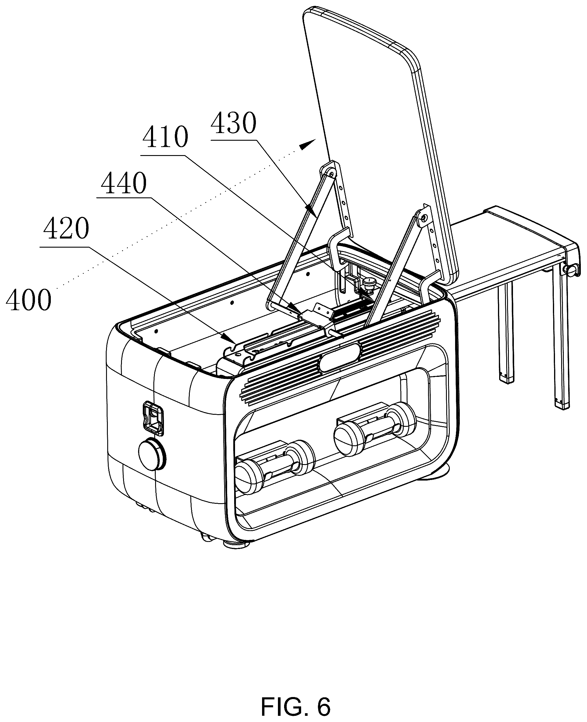 Patent US12599812 Figure 6 – Comprehensive multifunctional fitness cabinet