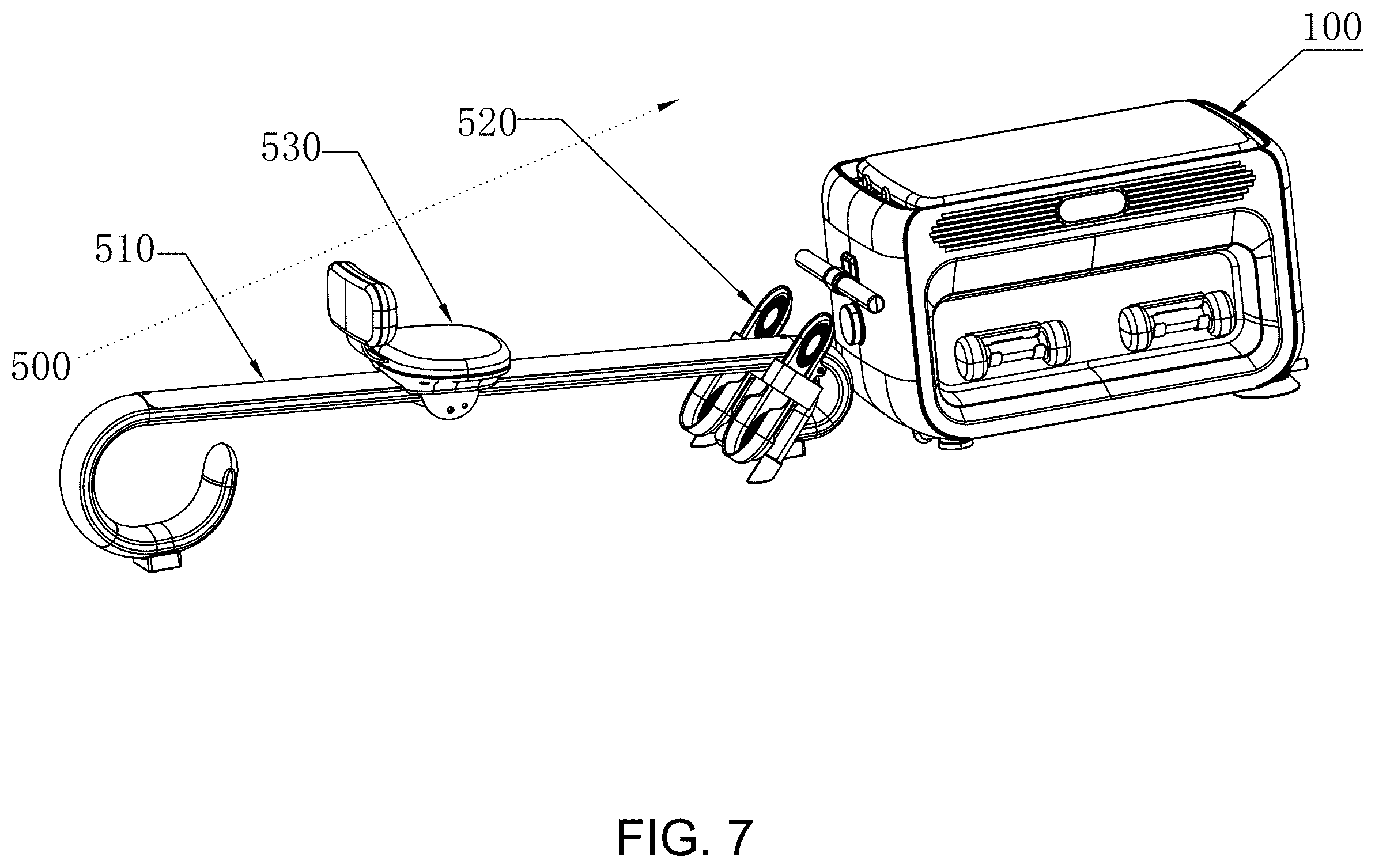 Patent US12599812 Figure 7 – Comprehensive multifunctional fitness cabinet