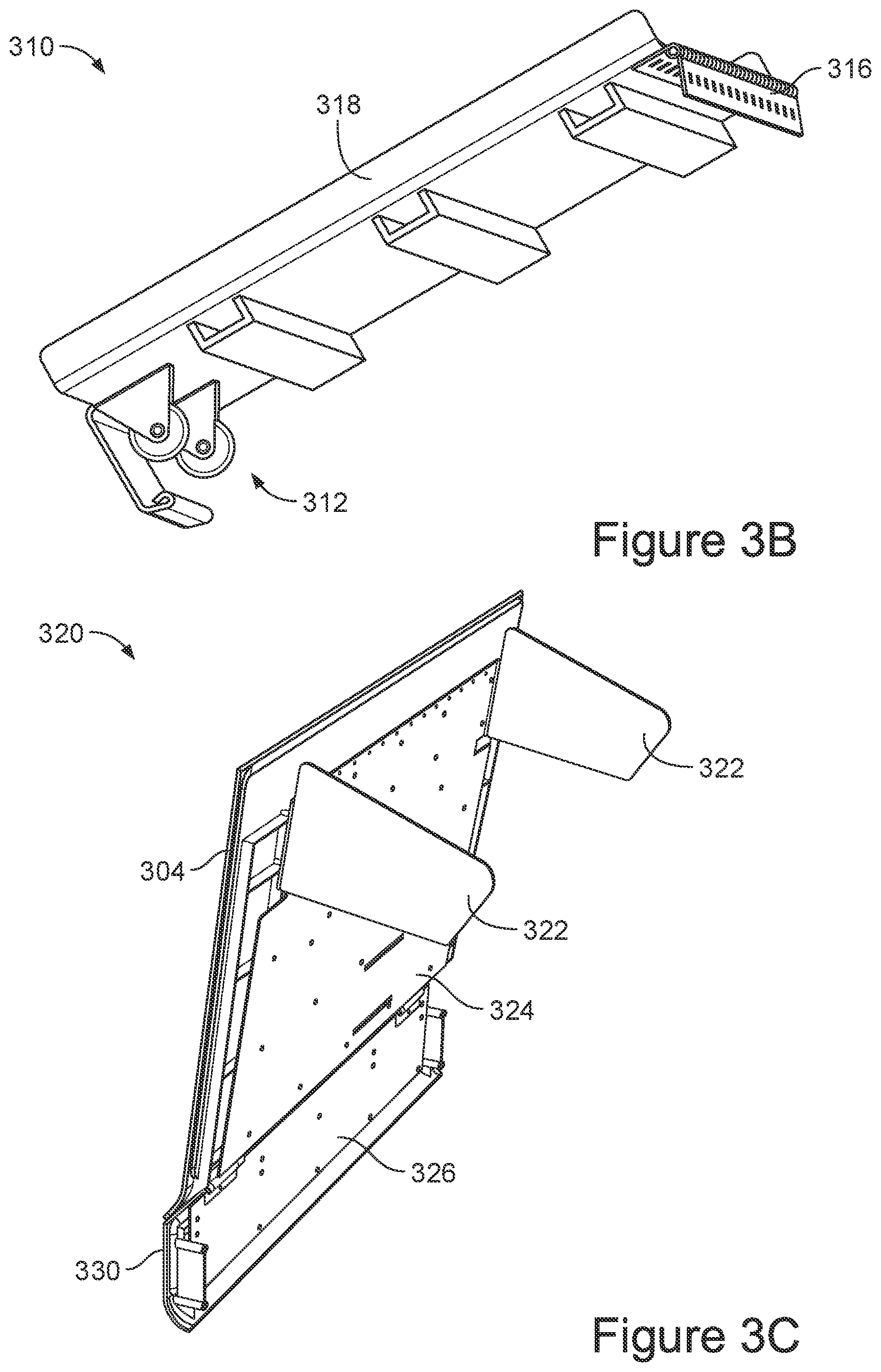 Patent US12599816 Figure 8 – Golf ball dispenser with embedded display device, separate front waterfall panel and/or blower assembly