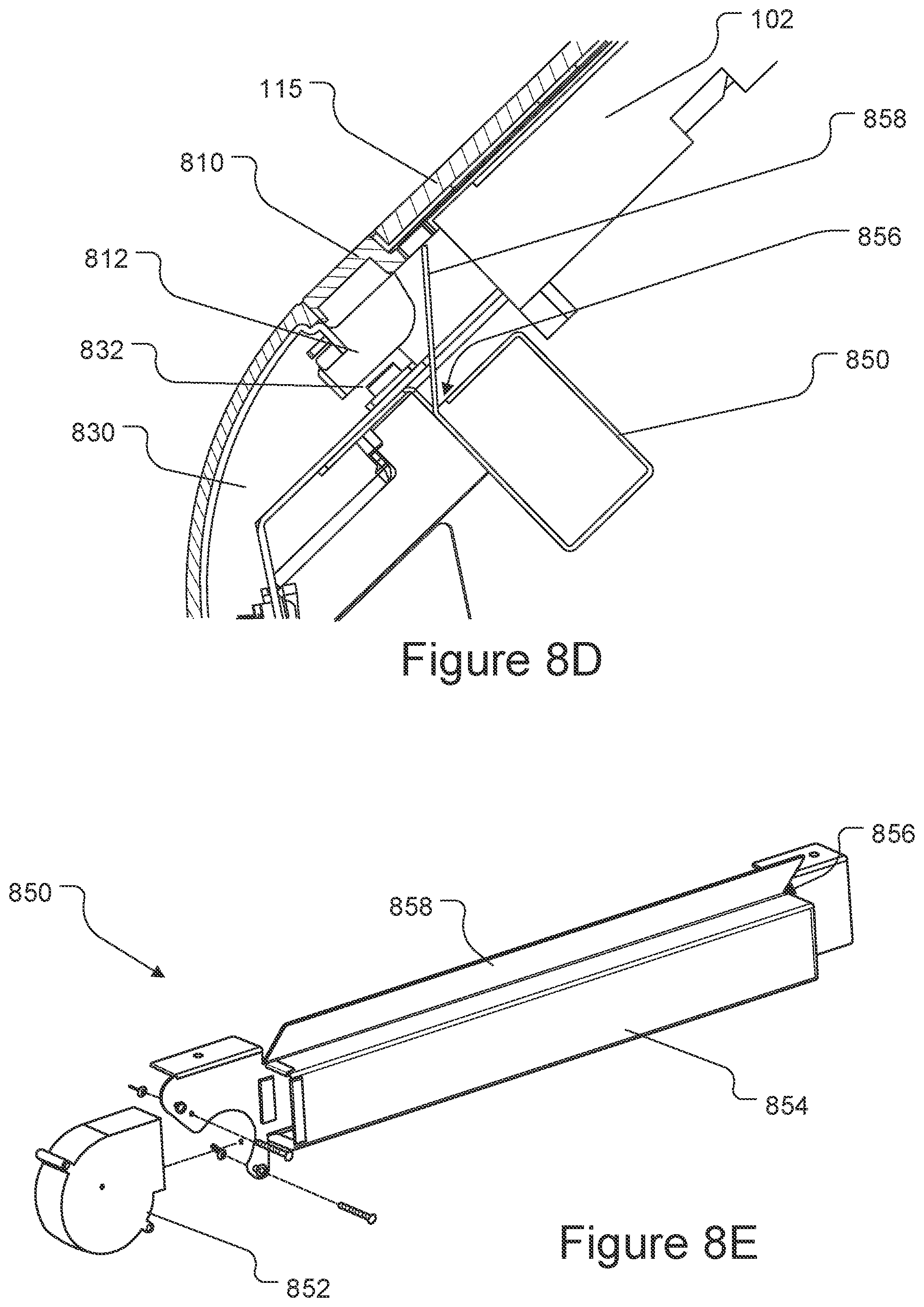 Patent US12599816 Figure 19 – Golf ball dispenser with embedded display device, separate front waterfall panel and/or blower assembly