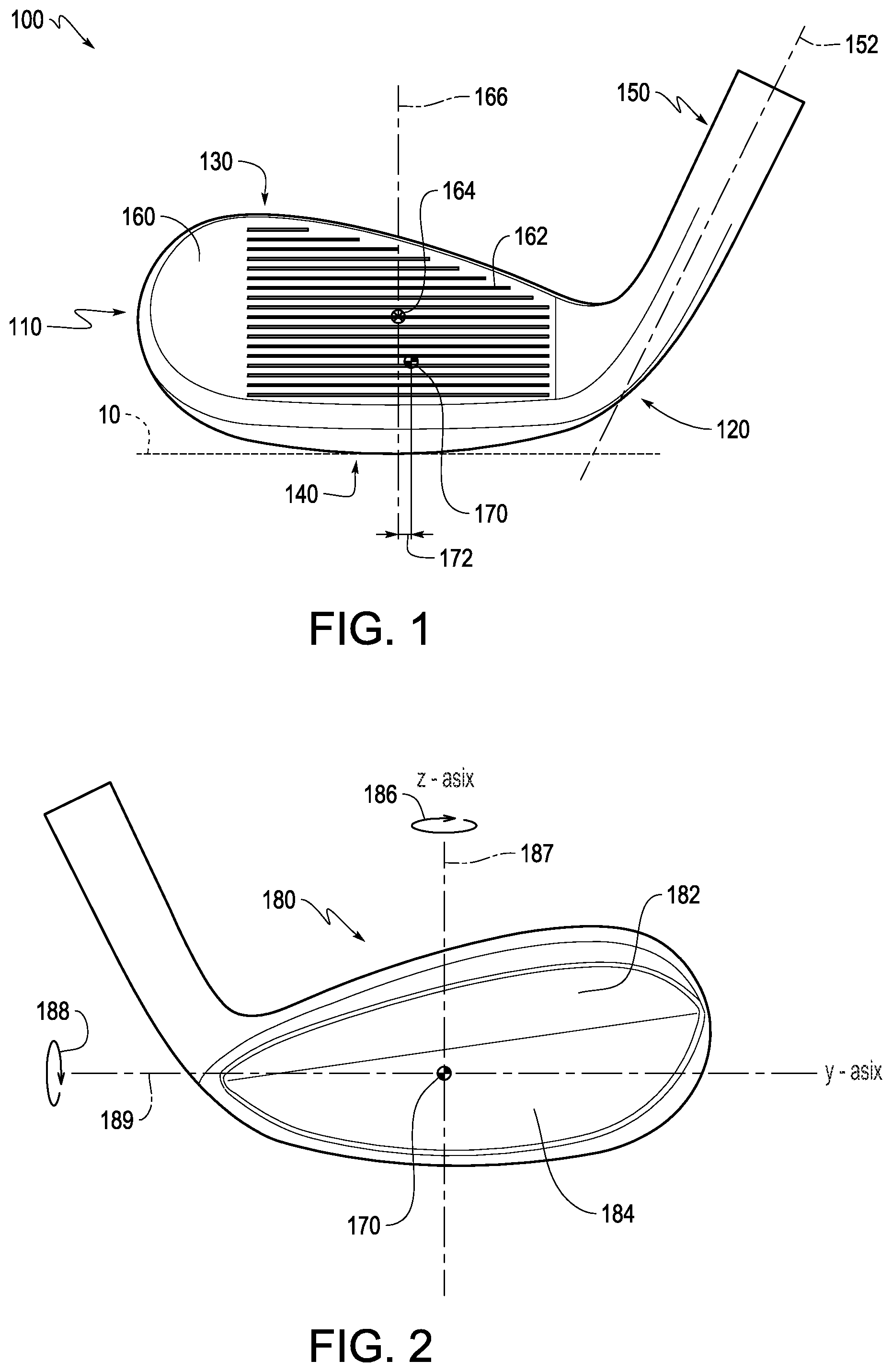 Patent US12599819 Figure 1 – Golf club head