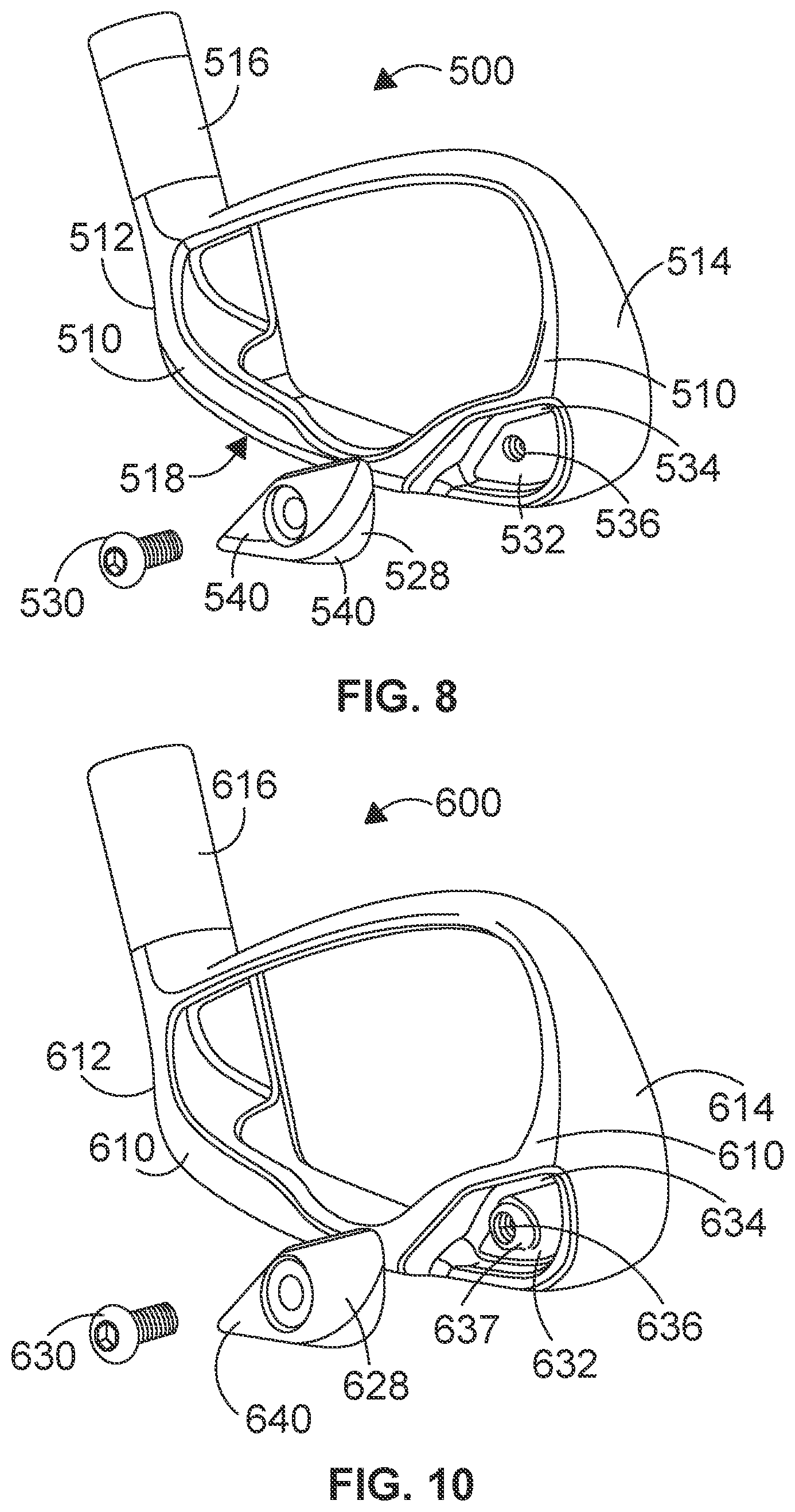 Patent US12599820 Figure 5 – Weighted iron set