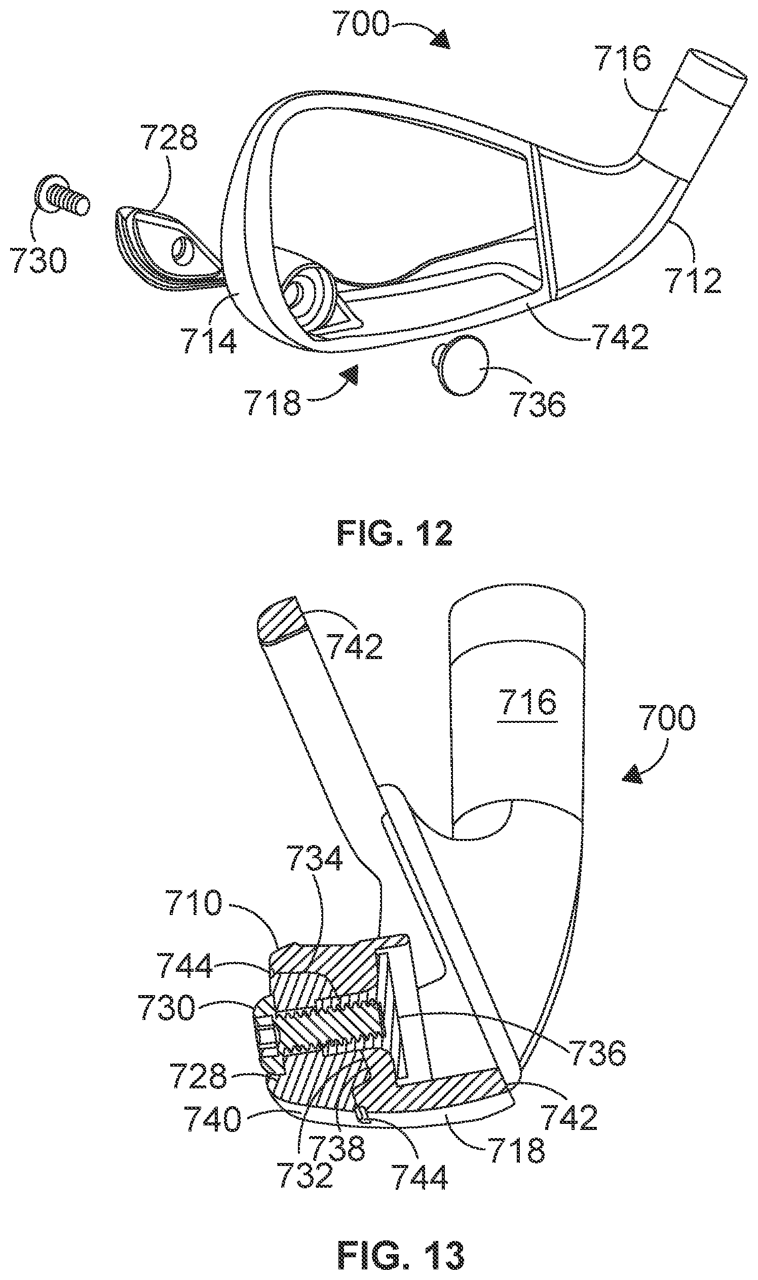 Patent US12599820 Figure 7 – Weighted iron set