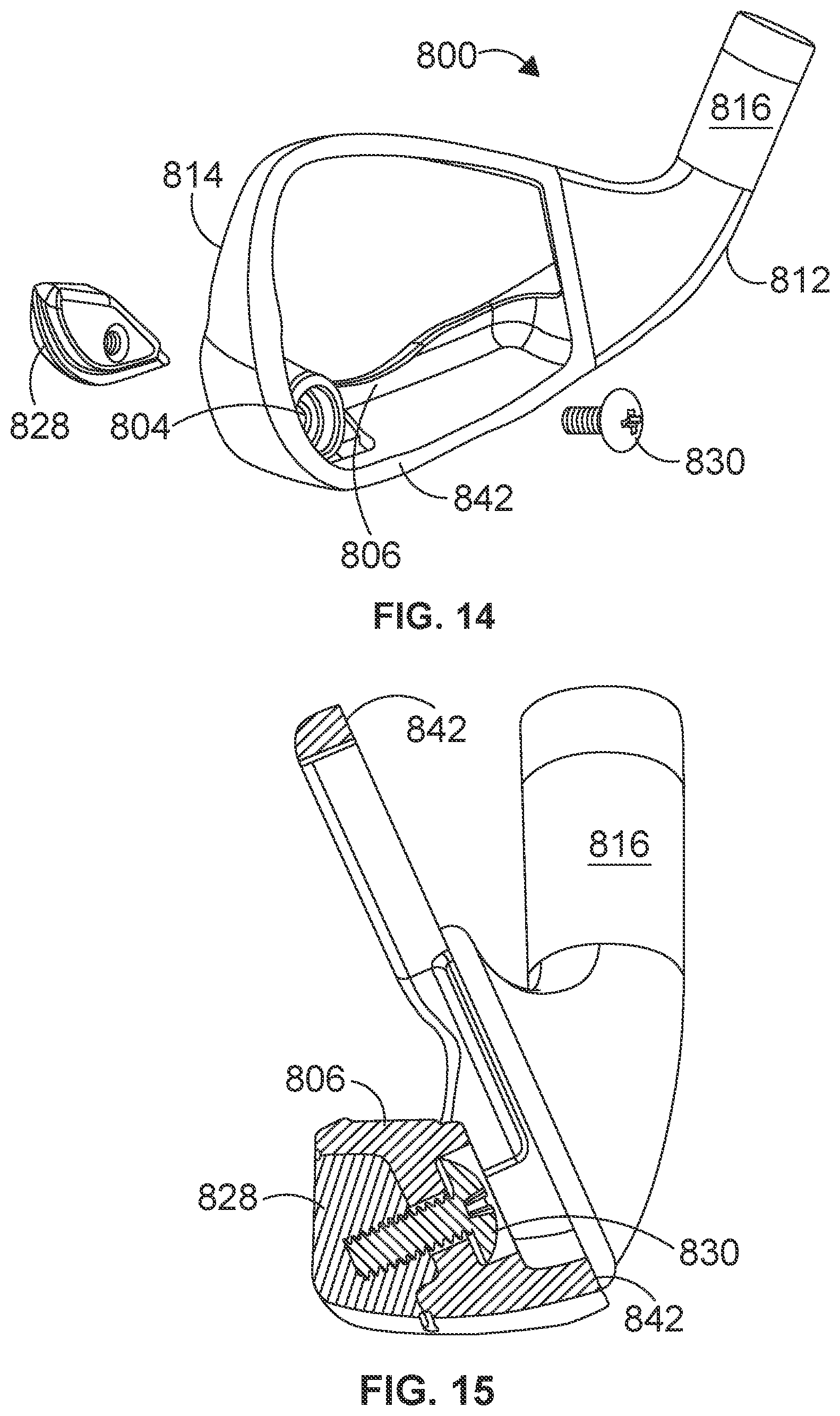 Patent US12599820 Figure 8 – Weighted iron set