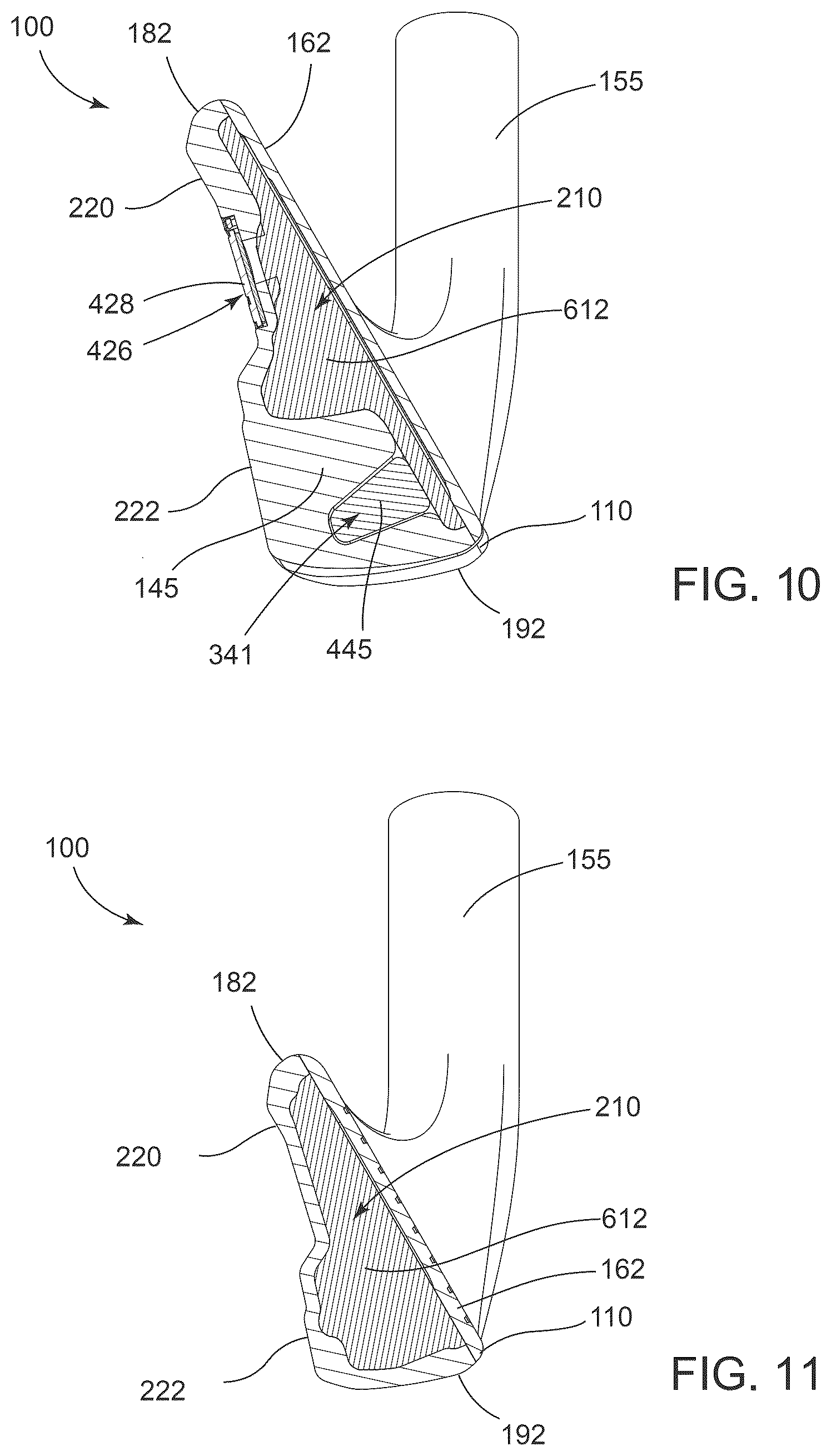 Patent US12599821 Figure 6 – Golf club heads and methods to manufacture golf club heads