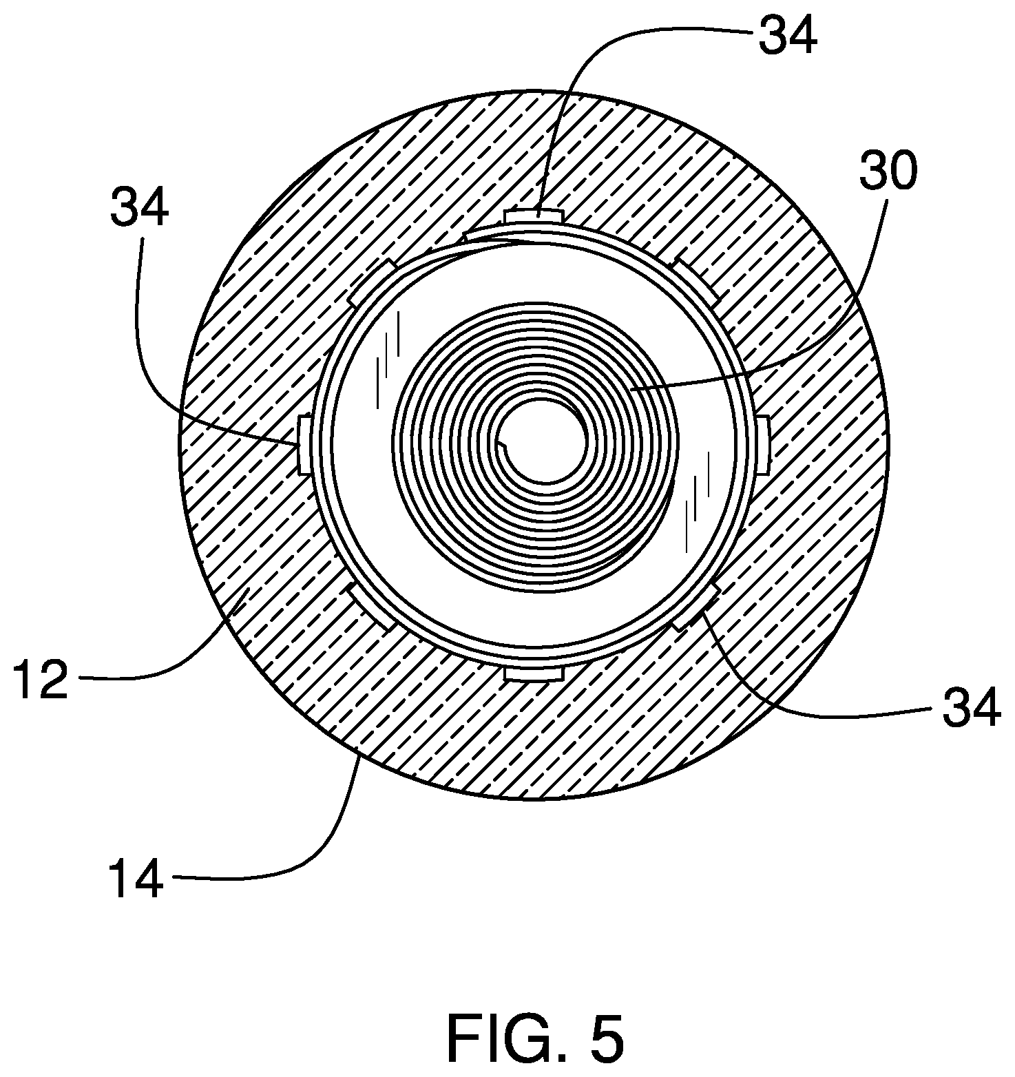 Patent US12599824 Figure 3 – Illuminated hockey puck assembly