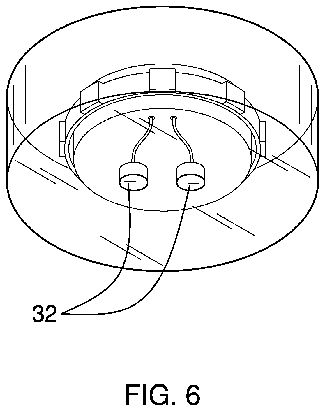Patent US12599824 Figure 4 – Illuminated hockey puck assembly