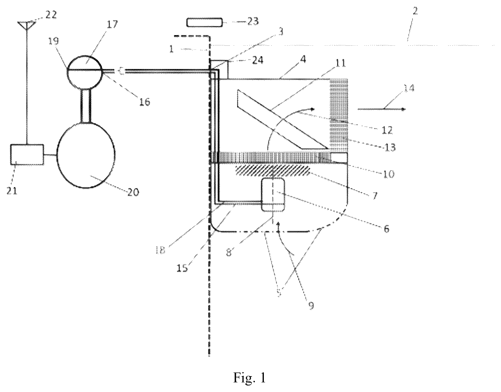 Patent US12599825 Figure 1 – Swimming machine