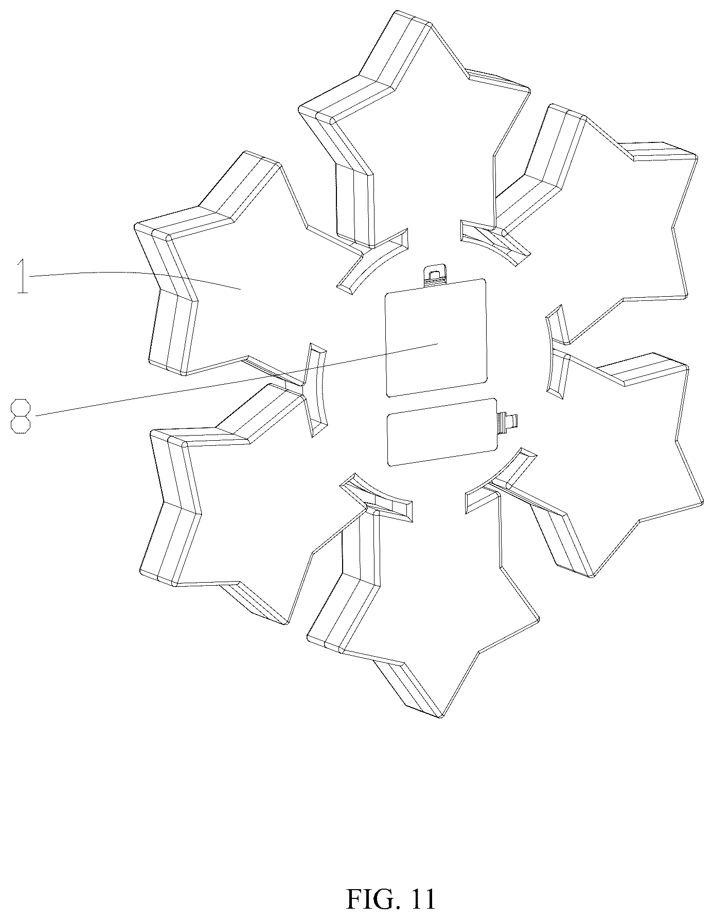 Patent US12599827 Figure 11 – Boxing entertainment device