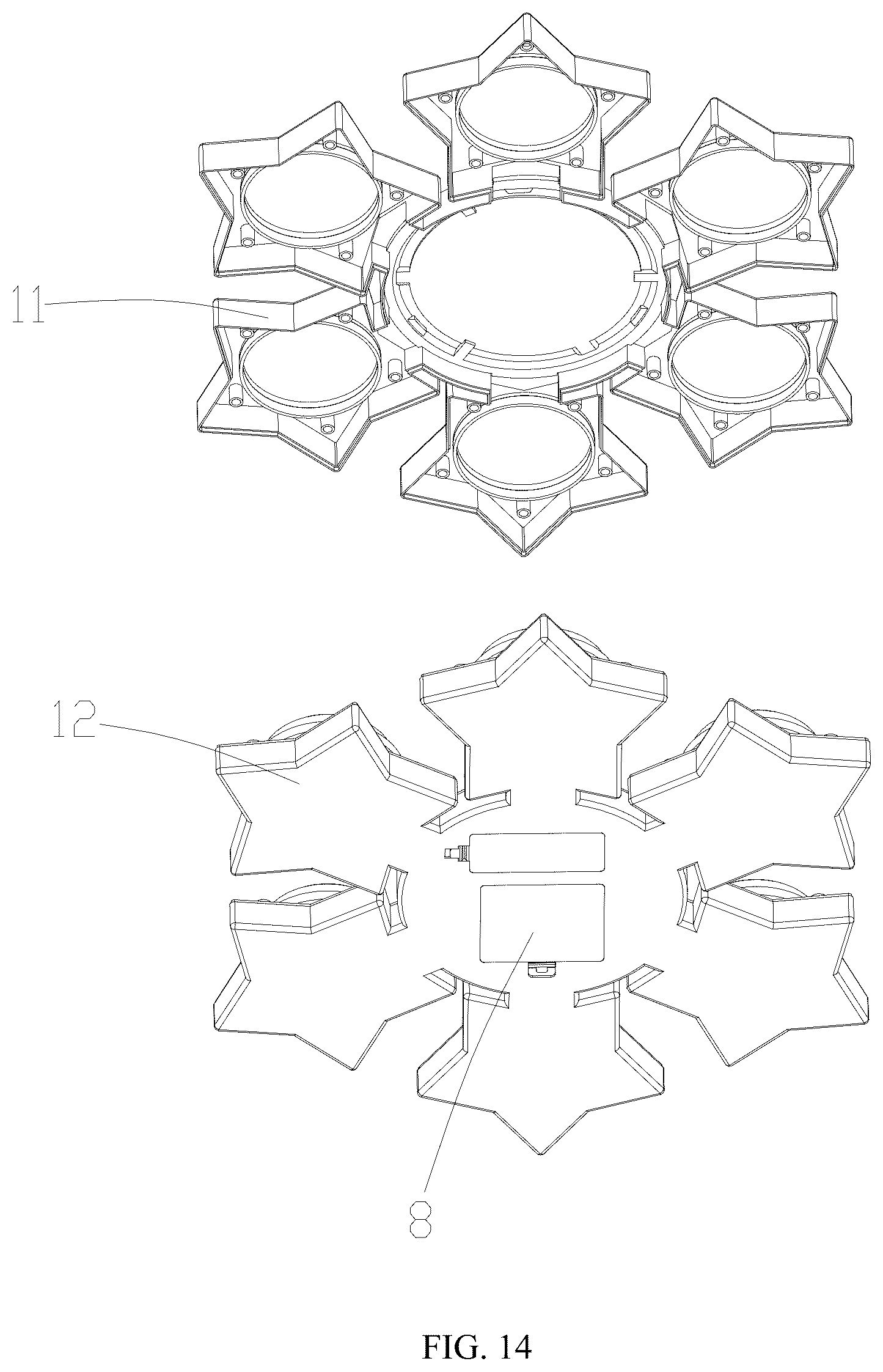 Patent US12599827 Figure 14 – Boxing entertainment device