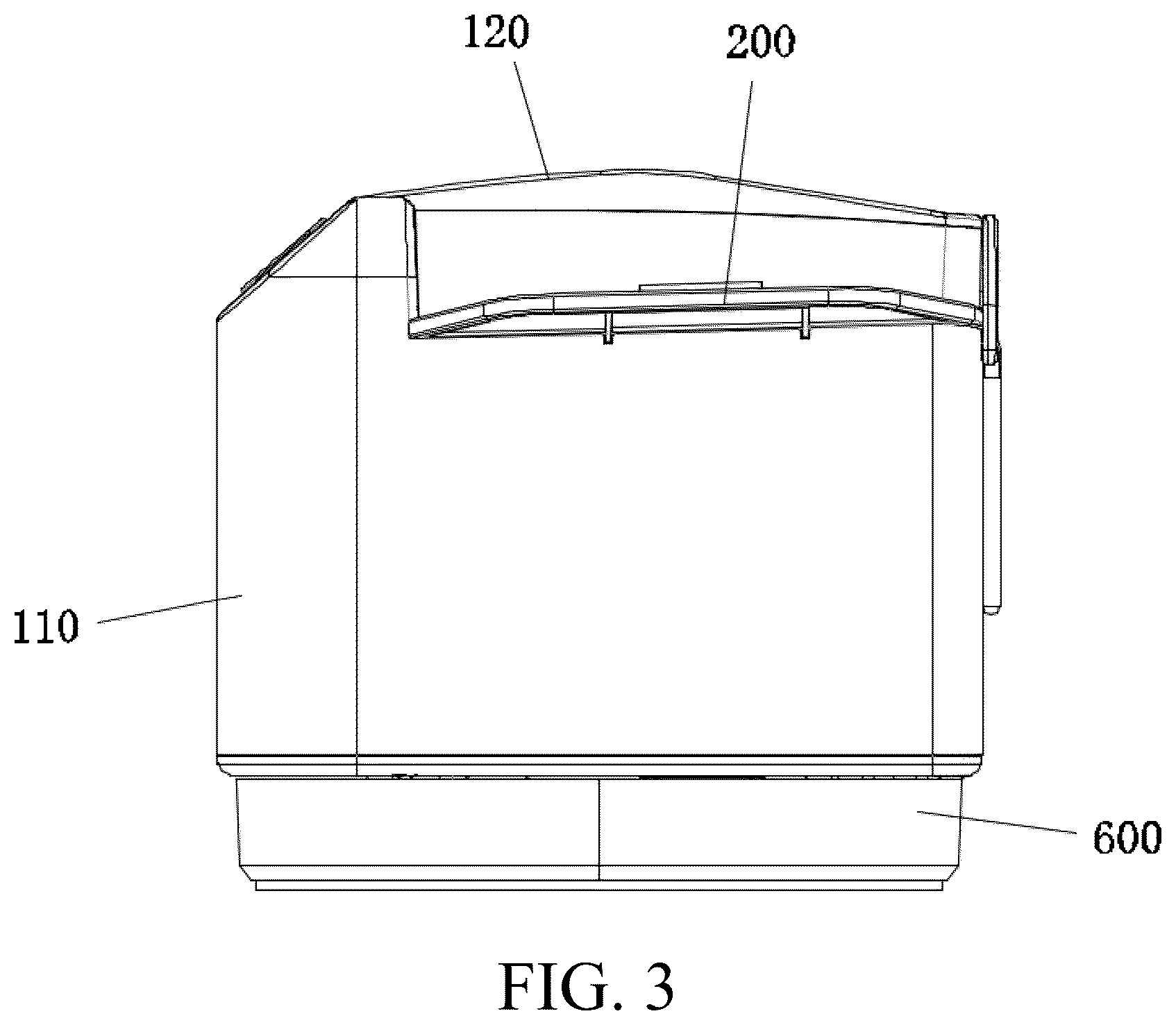 Patent US12599833 Figure 3 – Card shuffling-and-dealing integrated machine