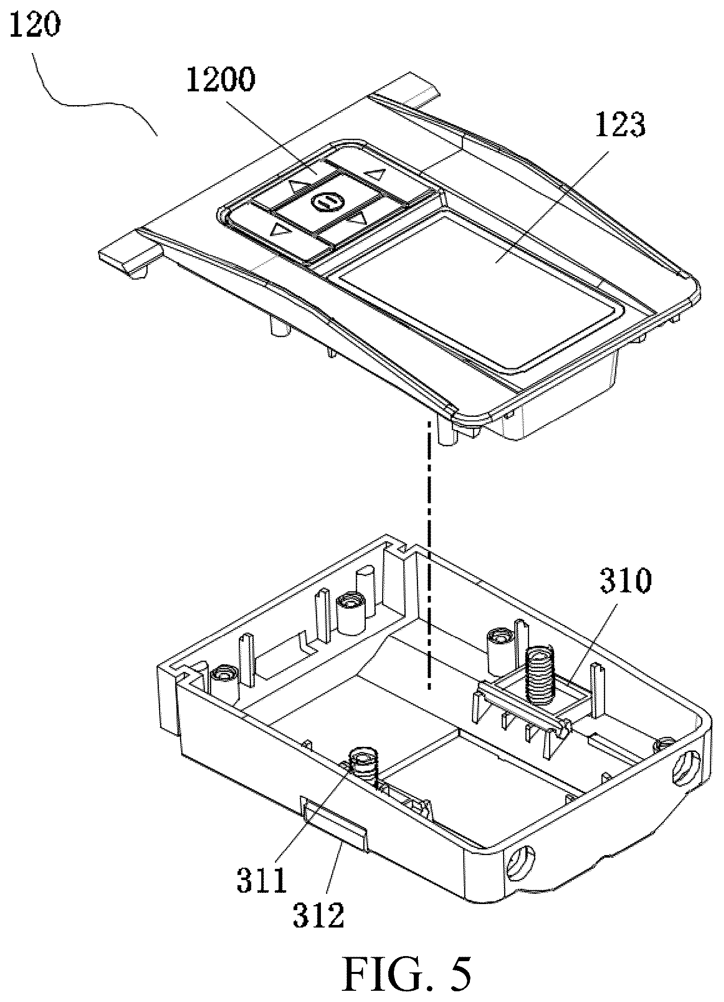 Patent US12599833 Figure 5 – Card shuffling-and-dealing integrated machine