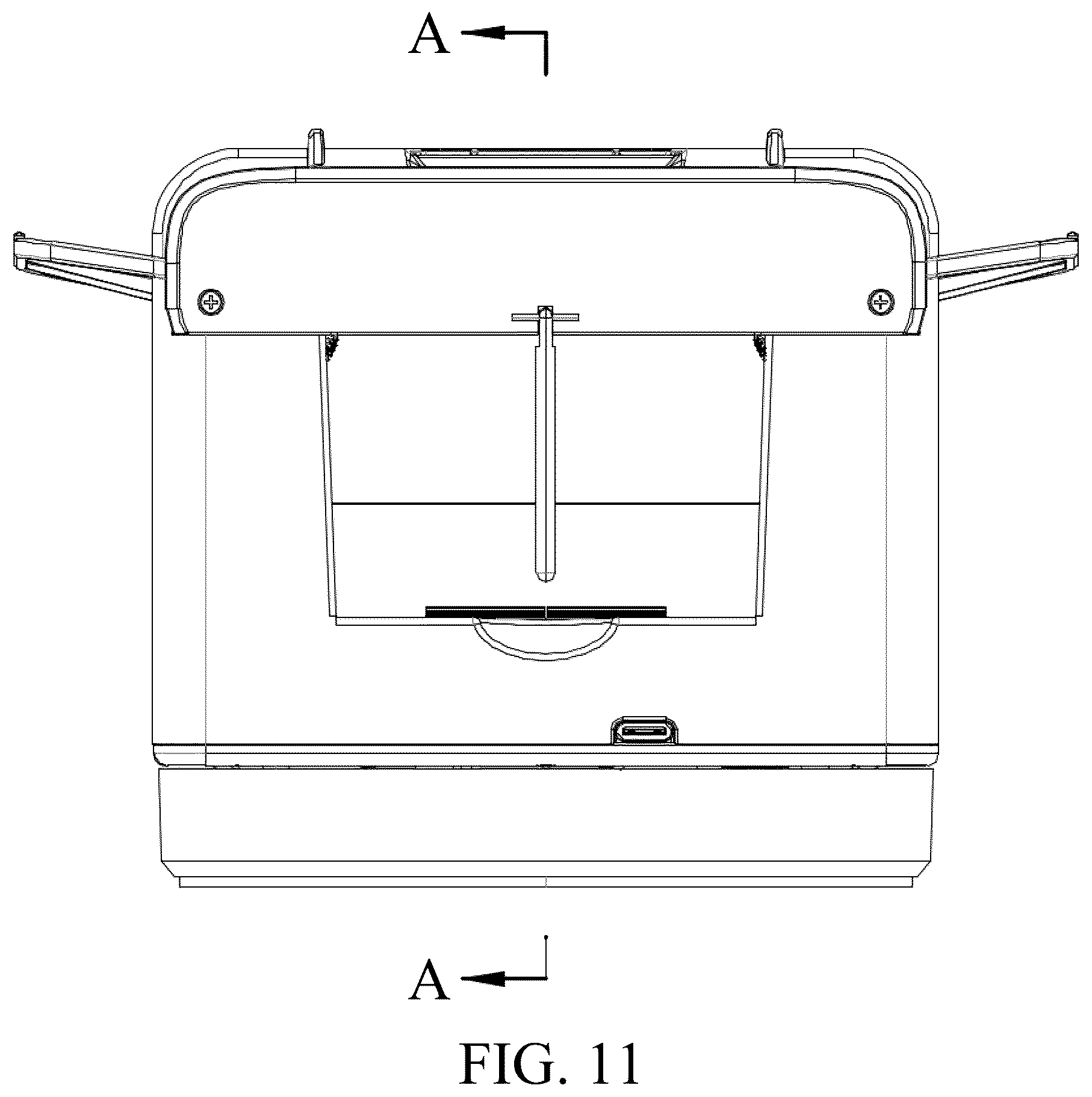 Patent US12599833 Figure 11 – Card shuffling-and-dealing integrated machine