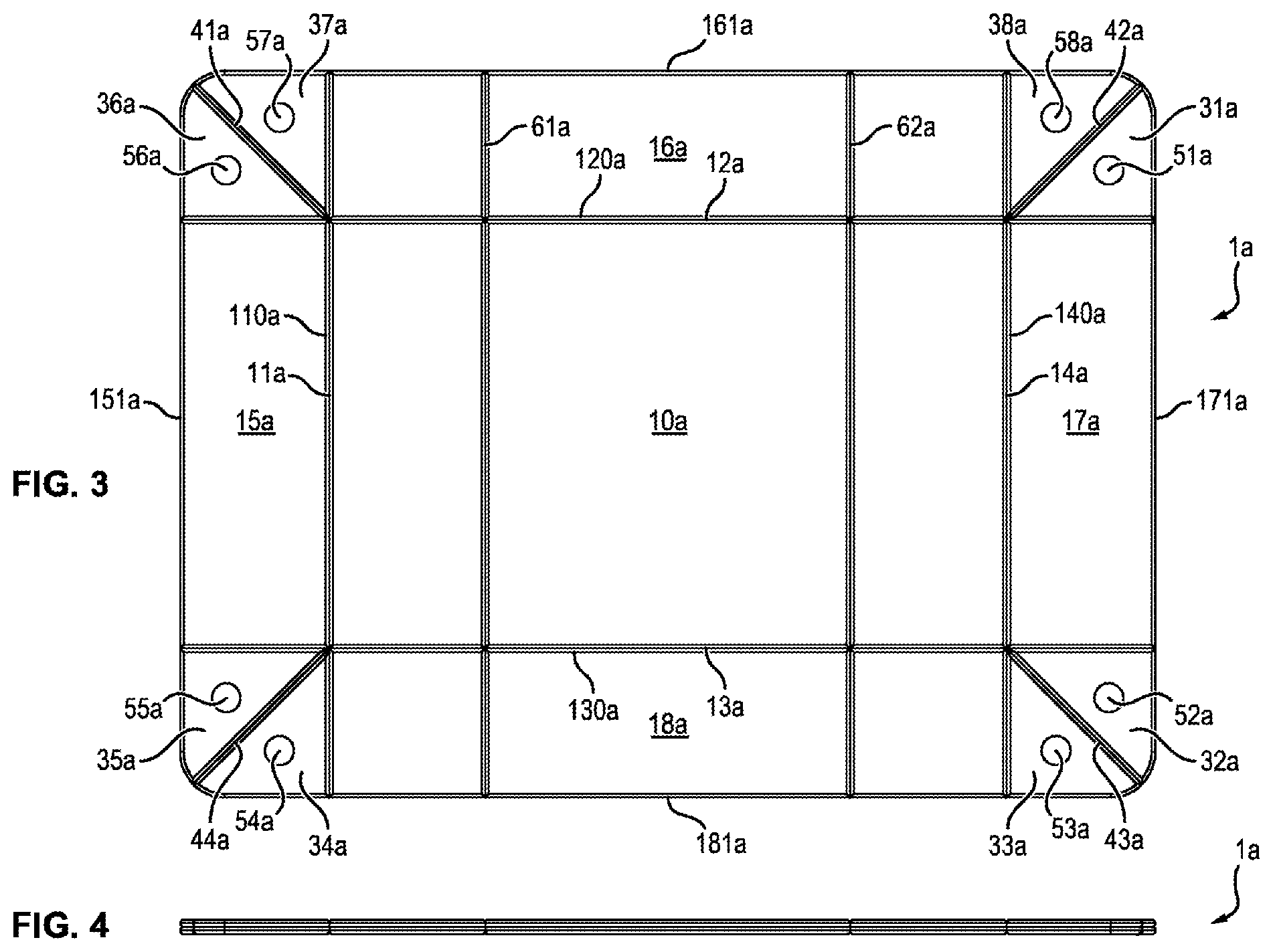 Patent US12599834 Figure 2 – Game box element forming the lid of a game box or game board, associated game box