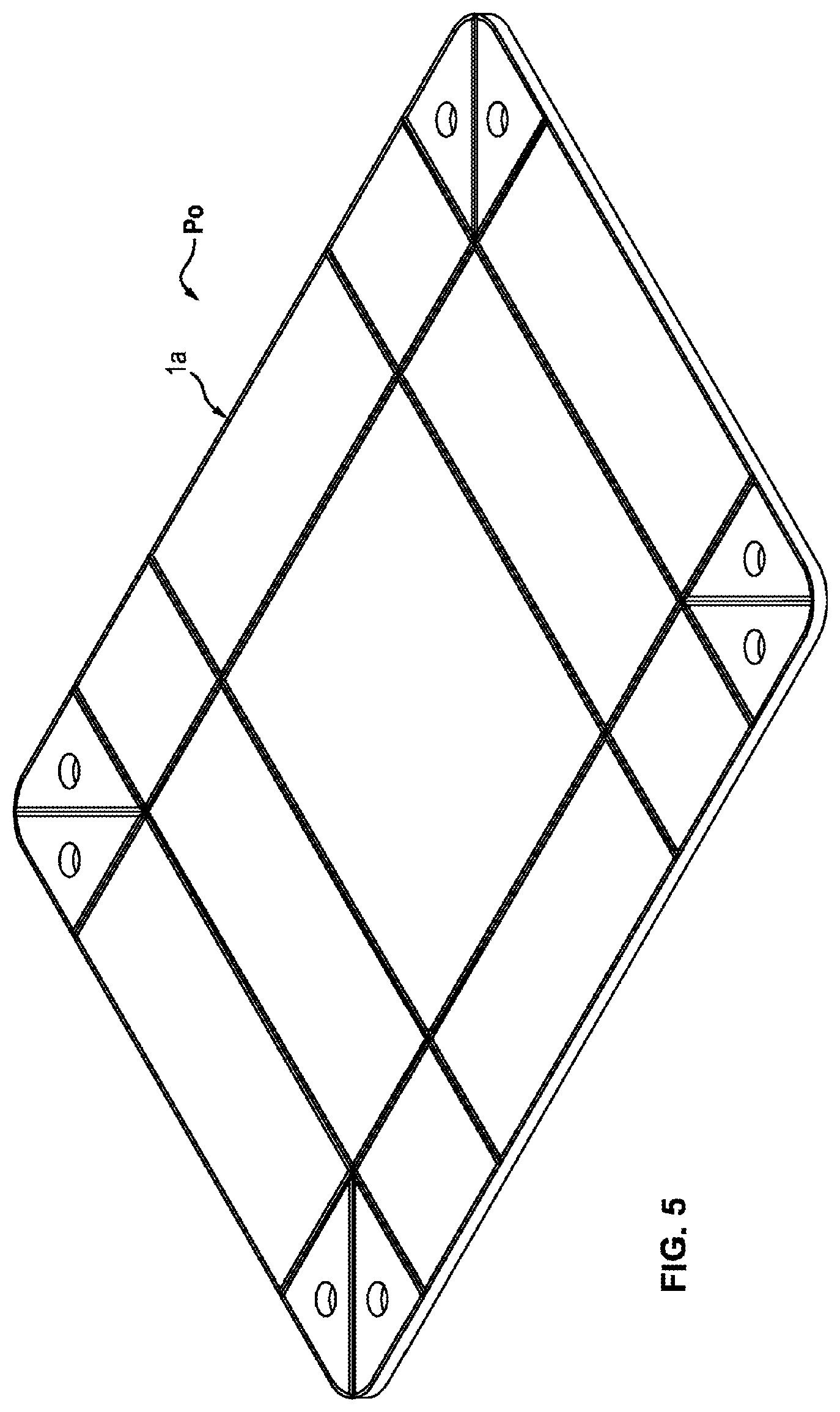 Patent US12599834 Figure 3 – Game box element forming the lid of a game box or game board, associated game box