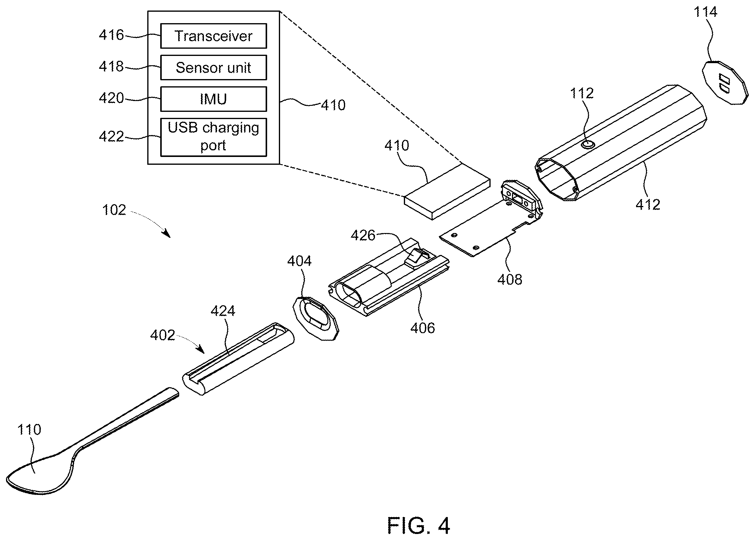 Patent US12599836 Figure 4 – Dining game apparatus