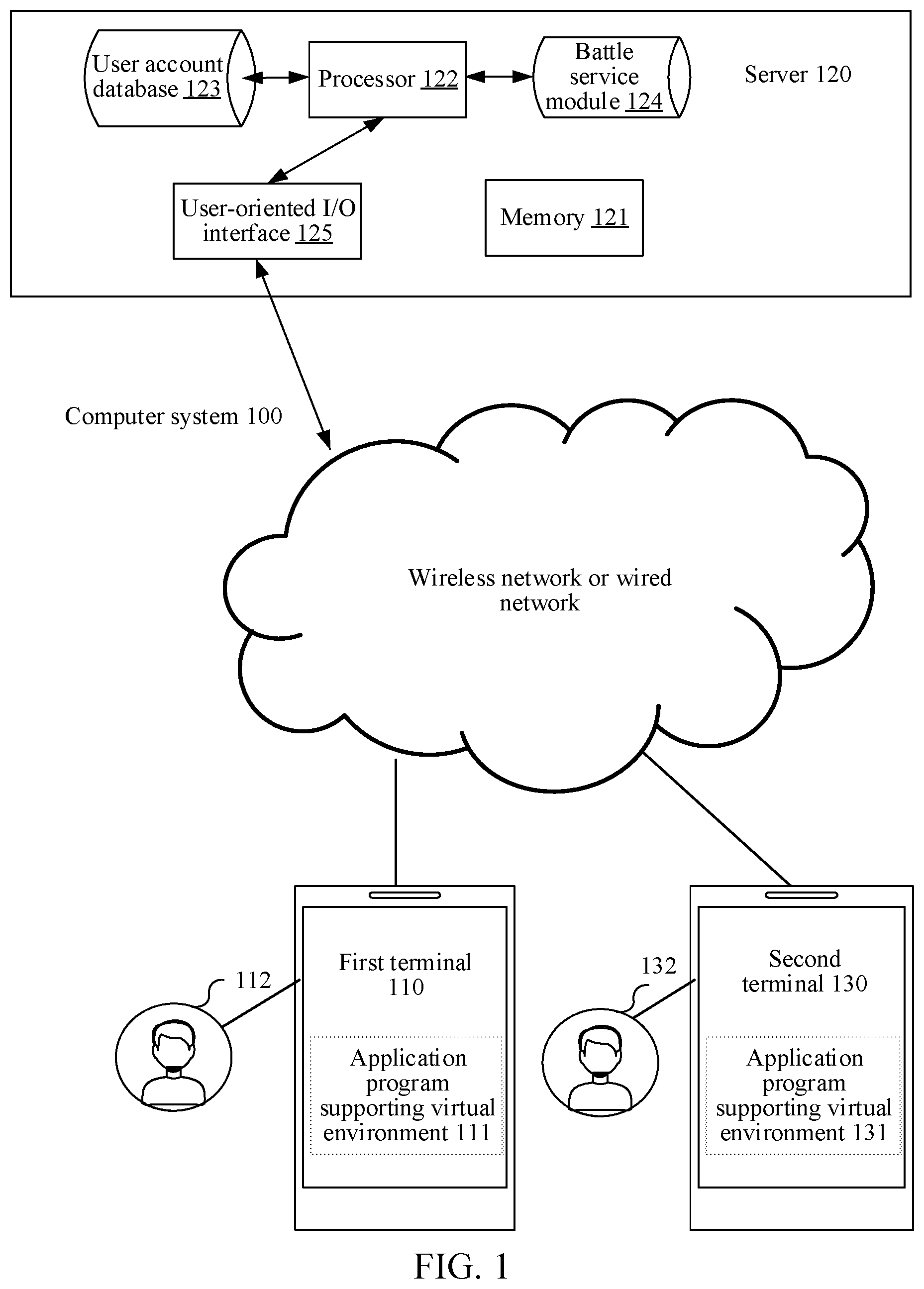 Patent US12599839 — Delivery of virtual effect — Figure 1