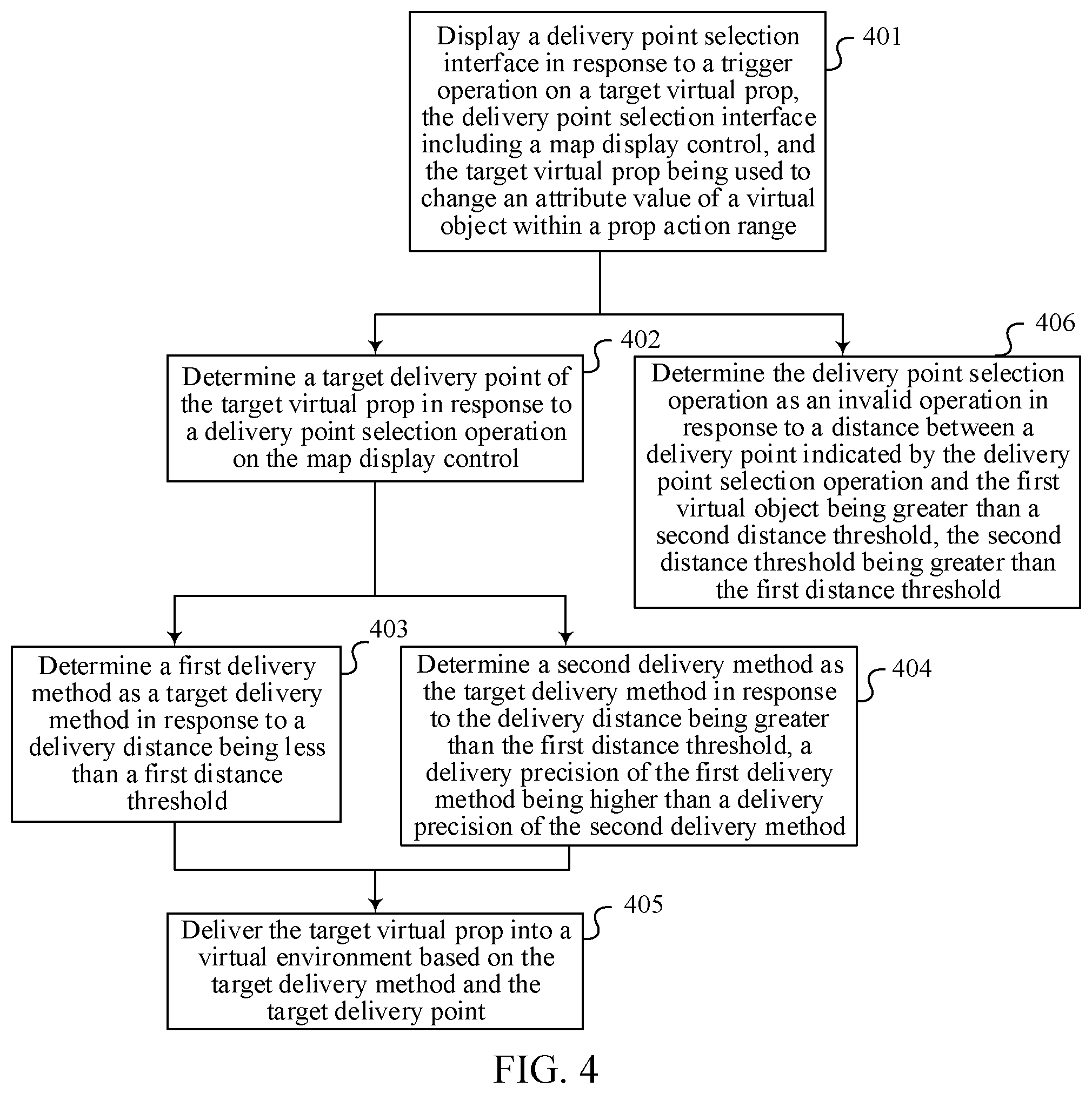 Patent US12599839 Figure 4 – Delivery of virtual effect