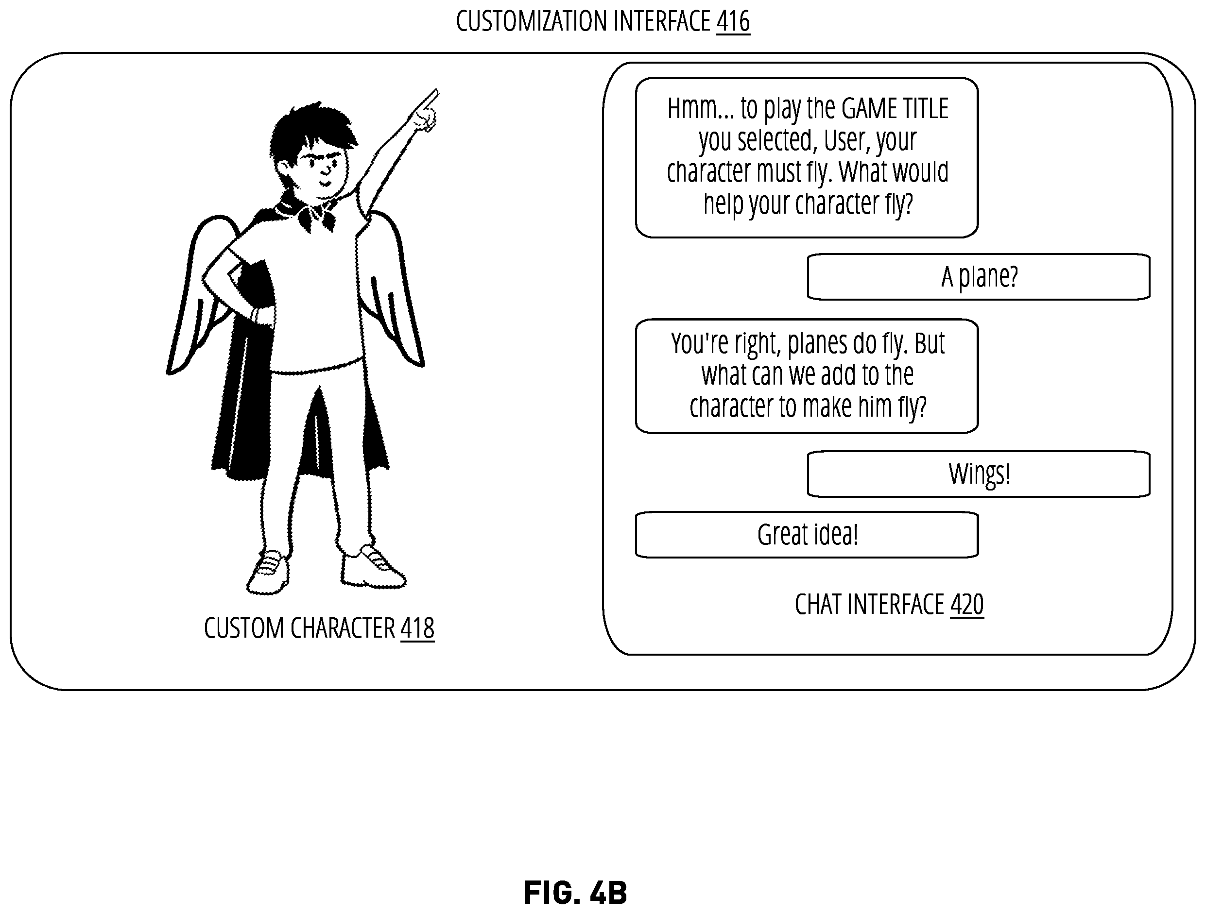 Patent US12599841 Figure 6 – Chat-based user-generated content assistance