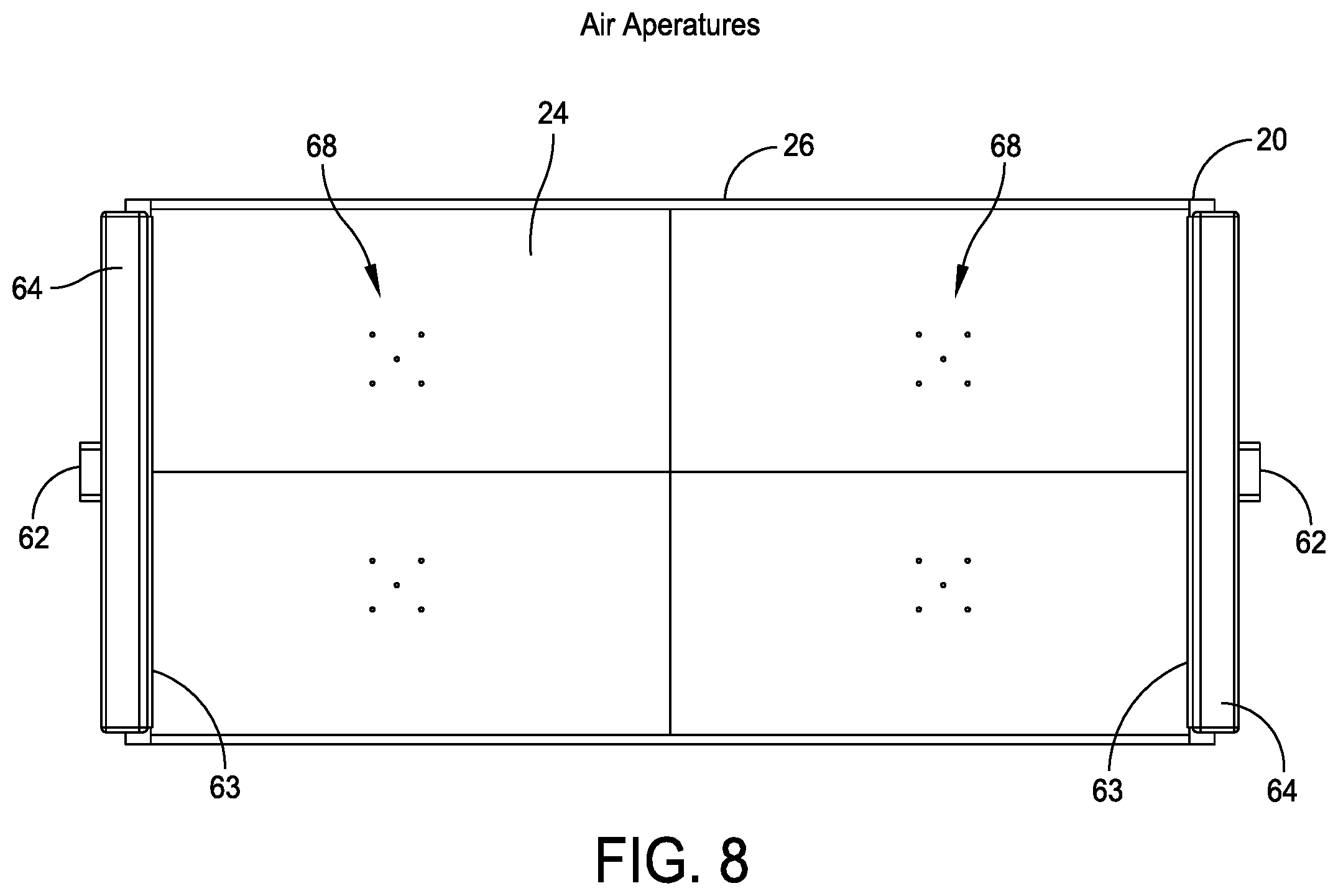 Patent US12599844 Figure 8 – Modular sensory platform