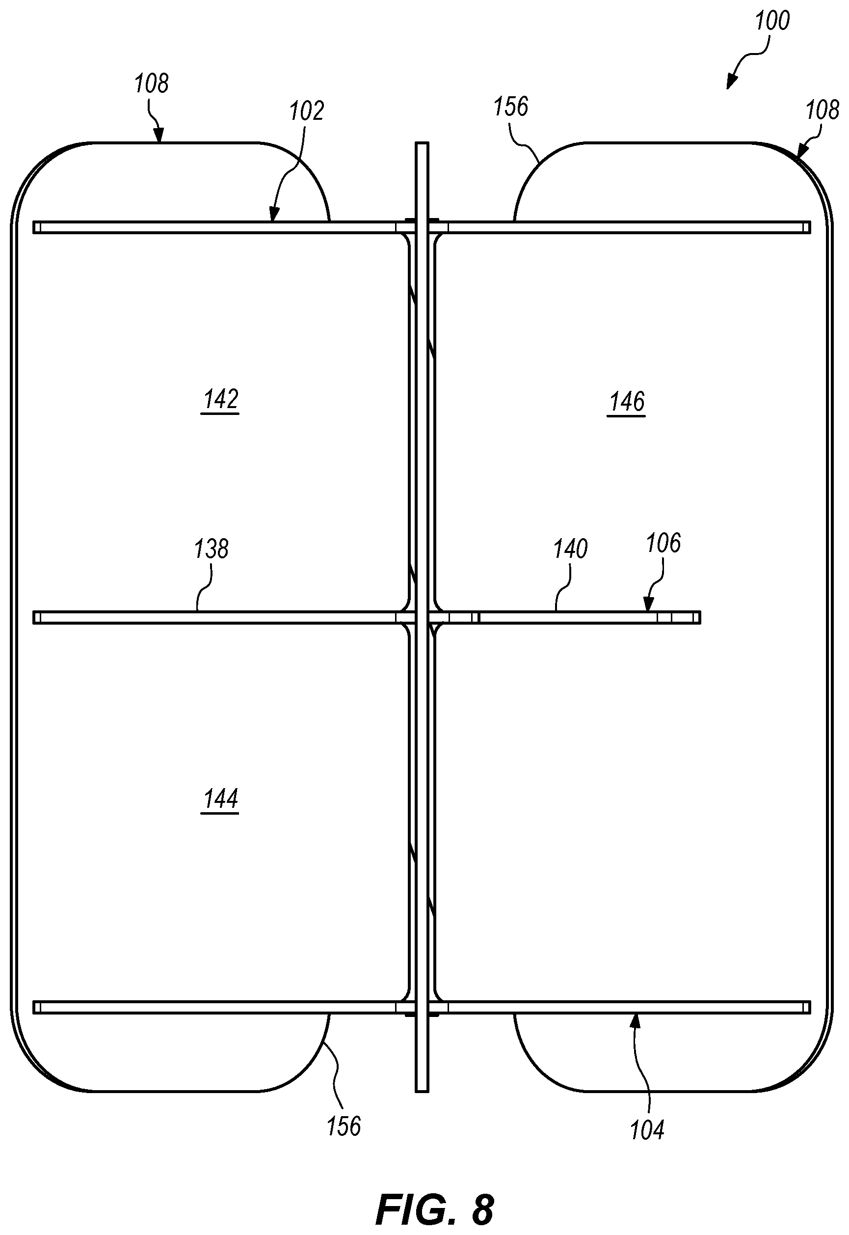 Patent US12599845 Figure 8 – Piñata structure and method for assembling same