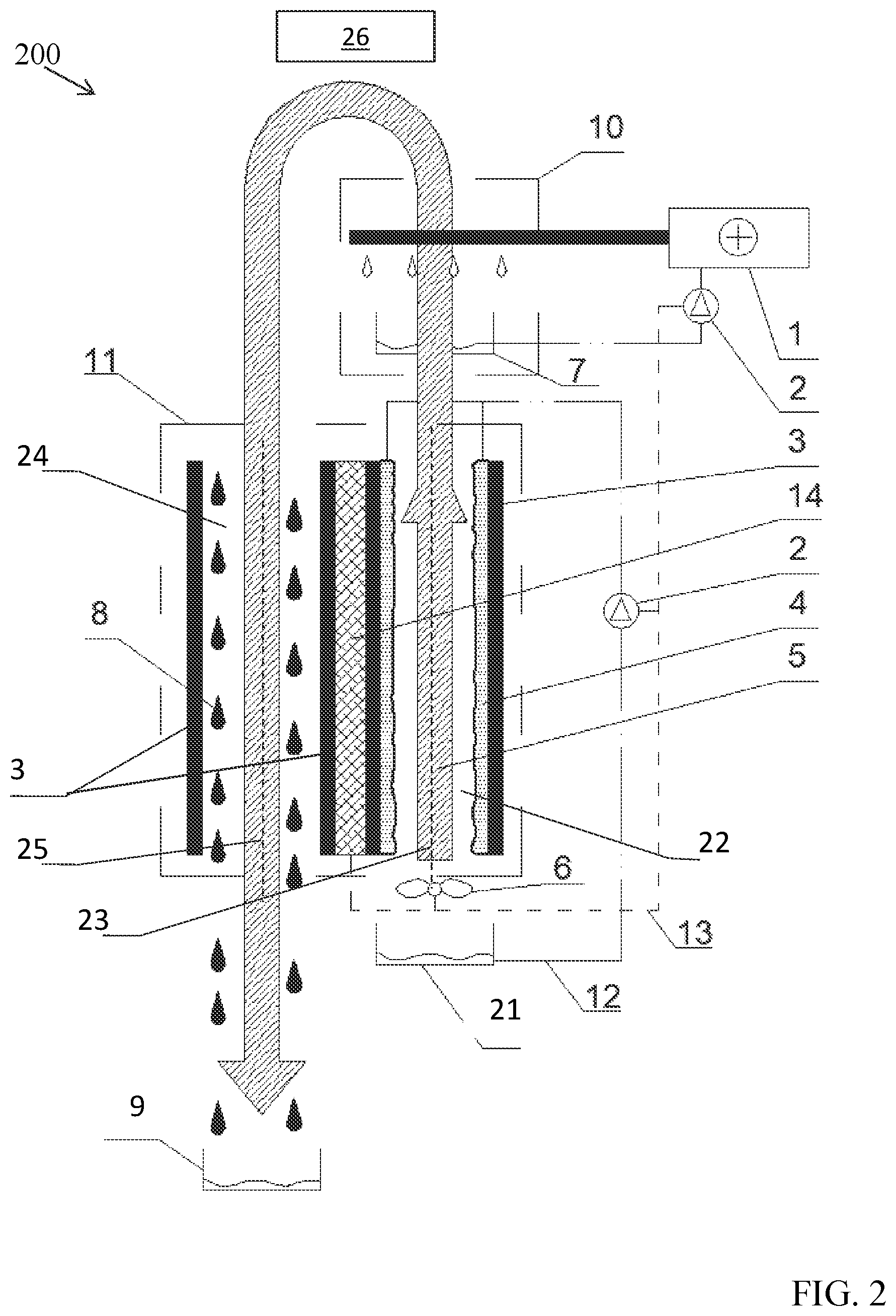 Patent US12599847 Figure 2 – Liquid separation system