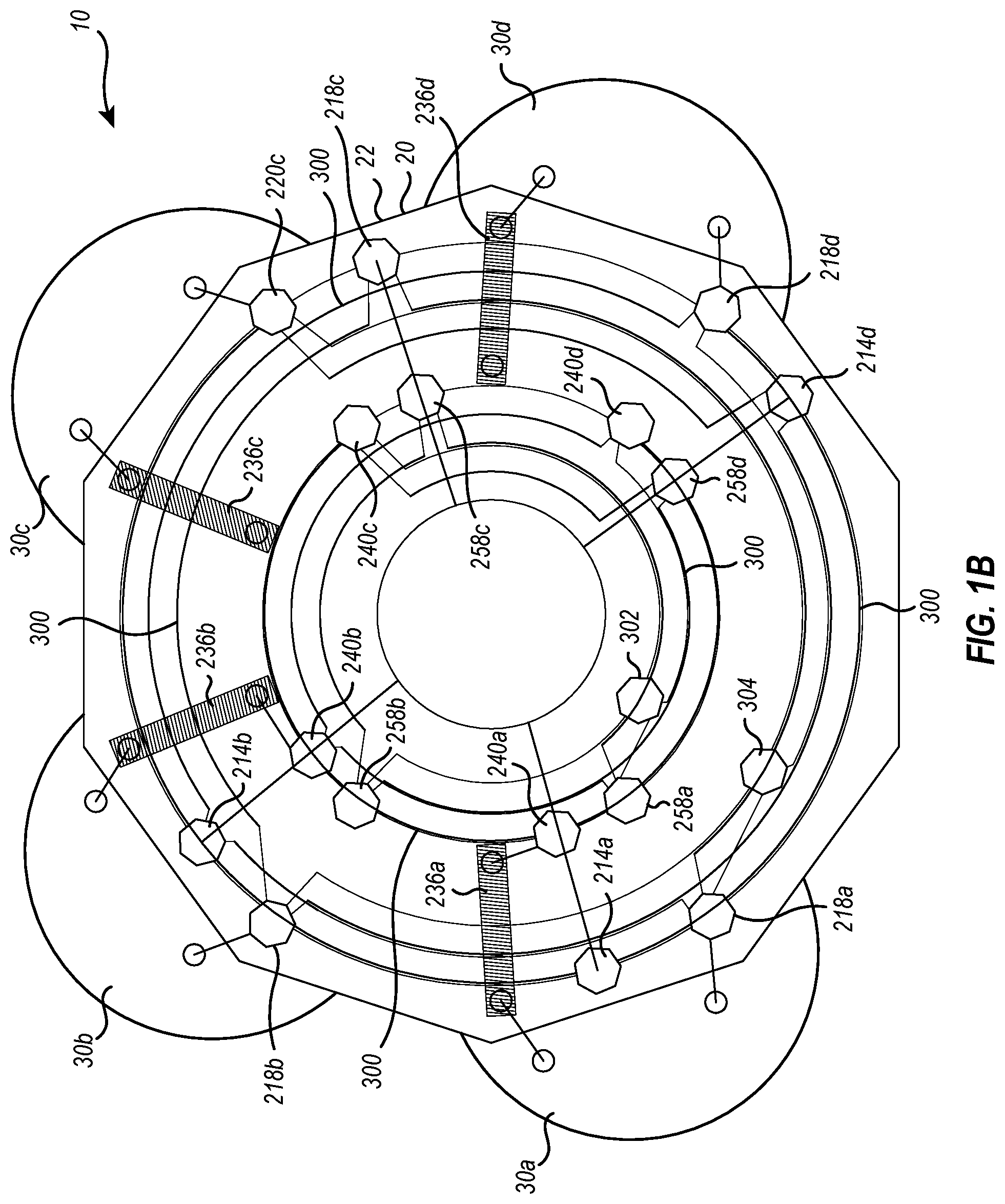 Patent US12599851 Figure 2 – Multi-column chromatography systems with rotatable valve assemblies