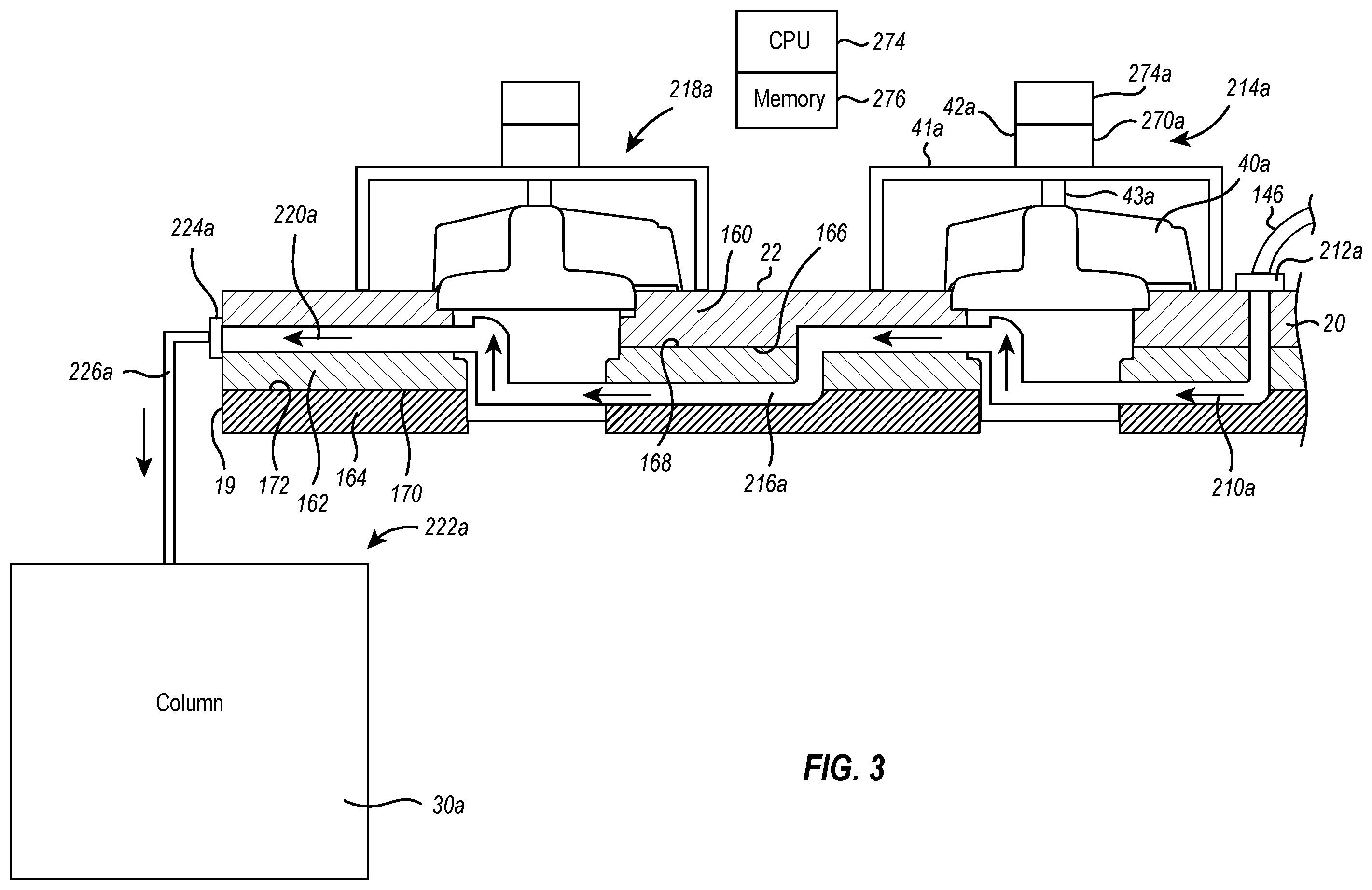 Patent US12599851 Figure 4 – Multi-column chromatography systems with rotatable valve assemblies