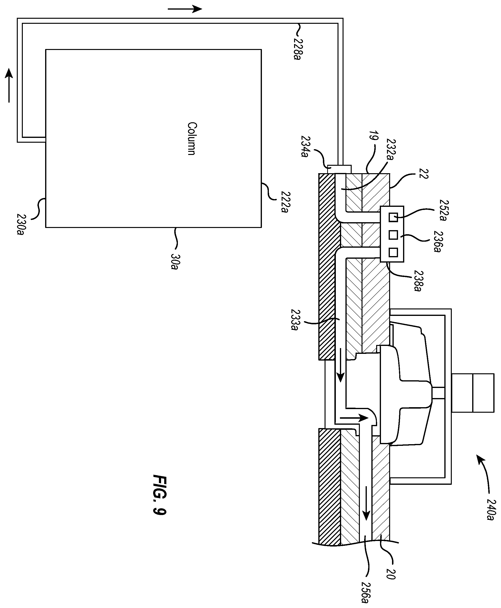 Patent US12599851 Figure 7 – Multi-column chromatography systems with rotatable valve assemblies
