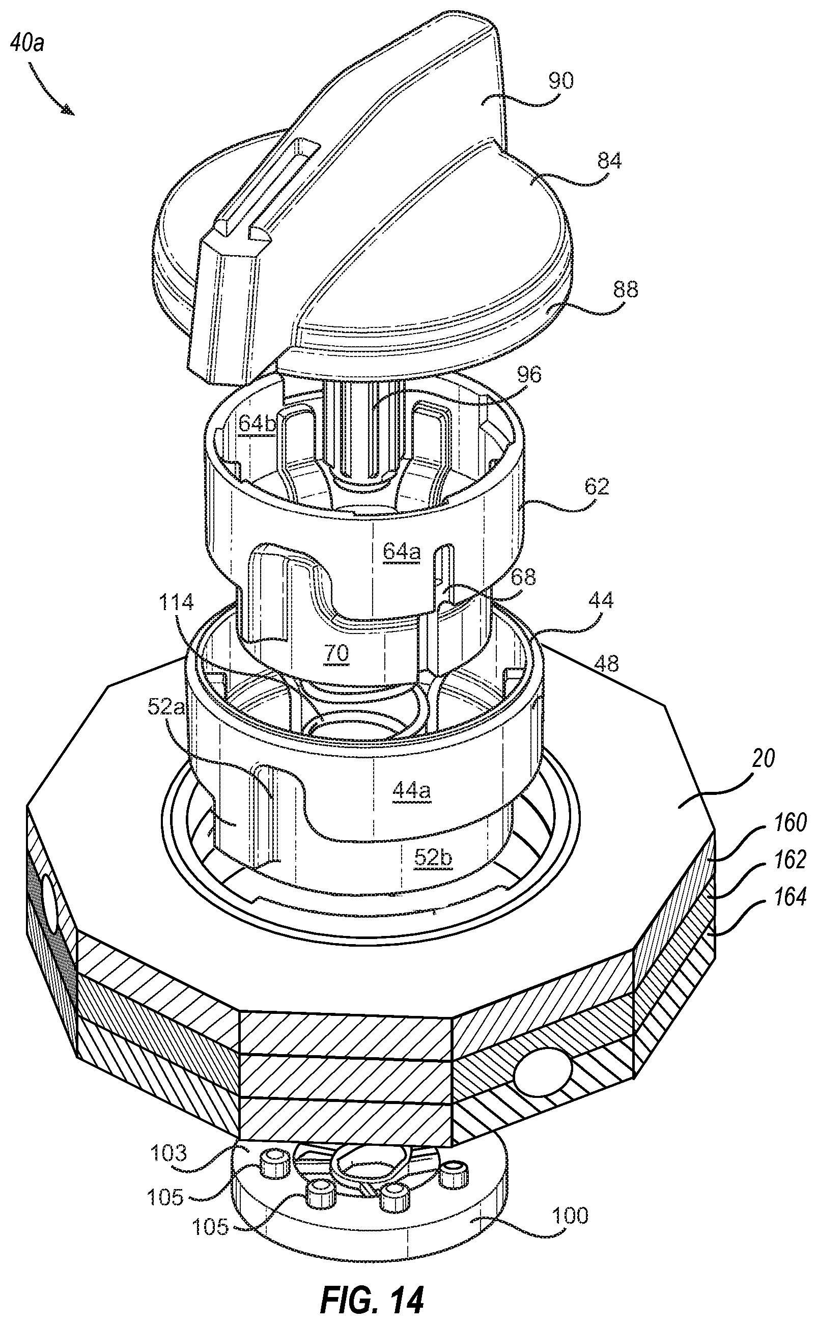 Patent US12599851 Figure 11 – Multi-column chromatography systems with rotatable valve assemblies