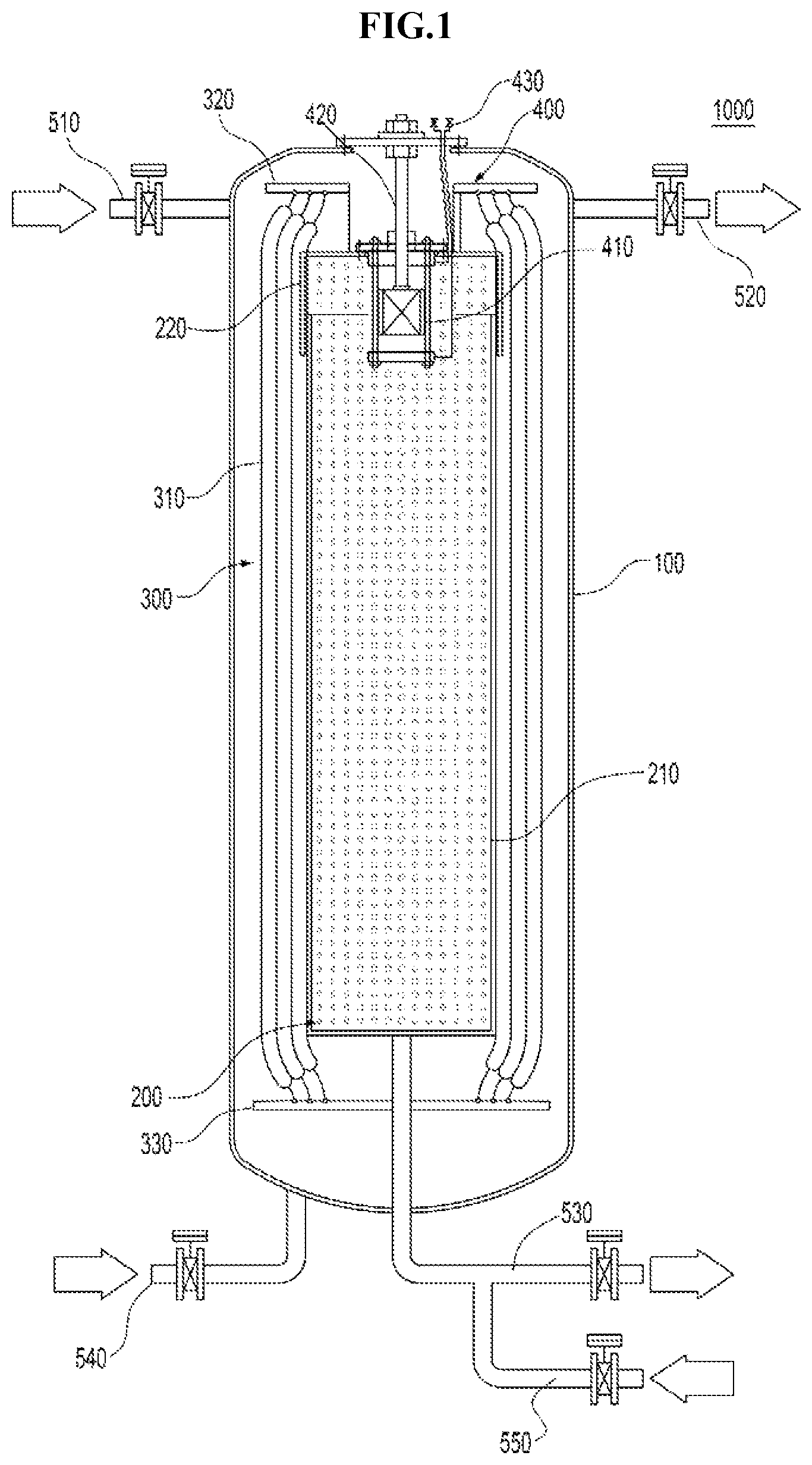 Patent US12599852 Figure 1 – Filtration device