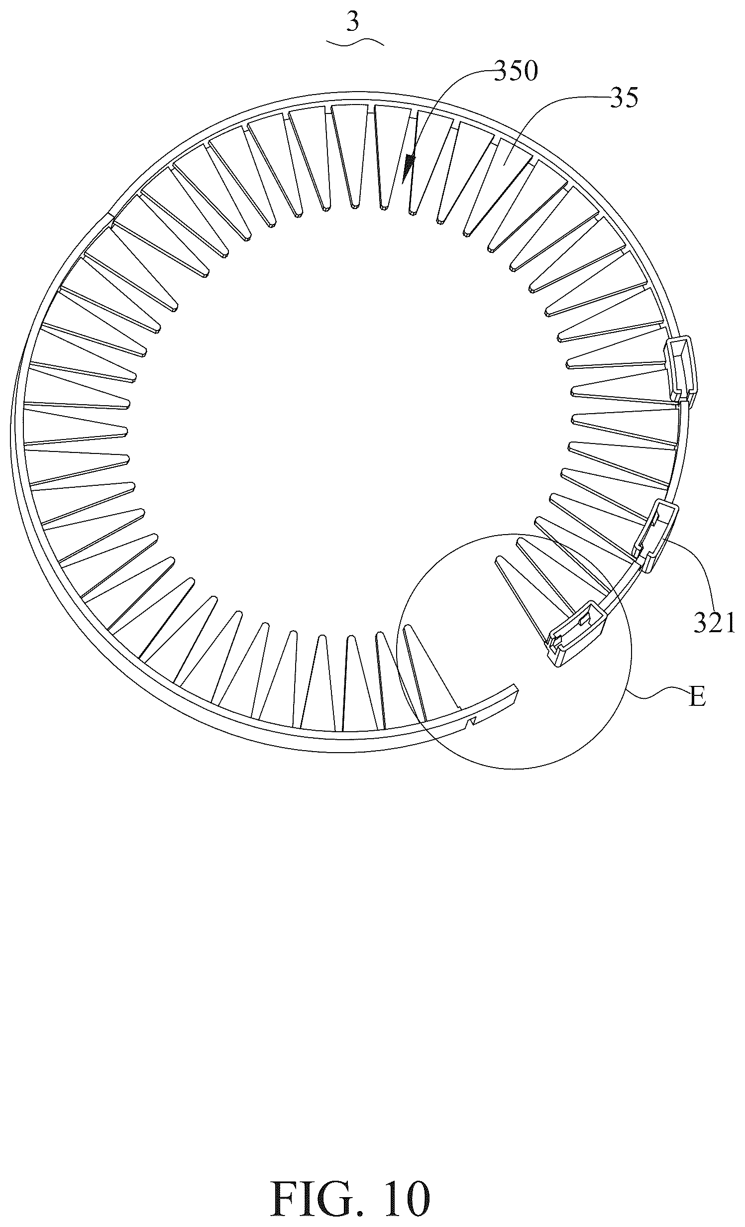 Patent US12599853 Figure 10 – Swimming pool filter cartridge