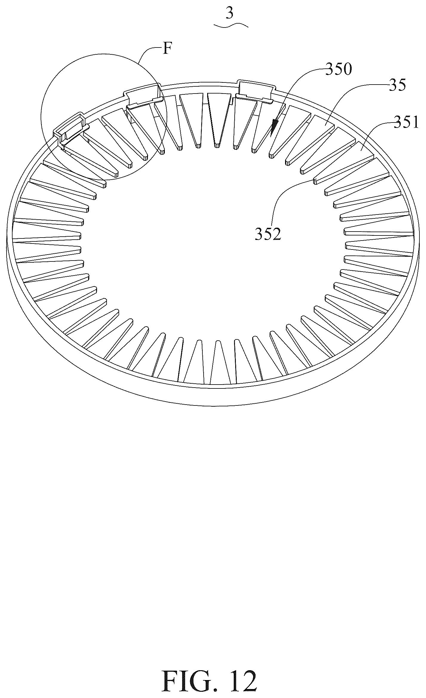 Patent US12599853 Figure 12 – Swimming pool filter cartridge