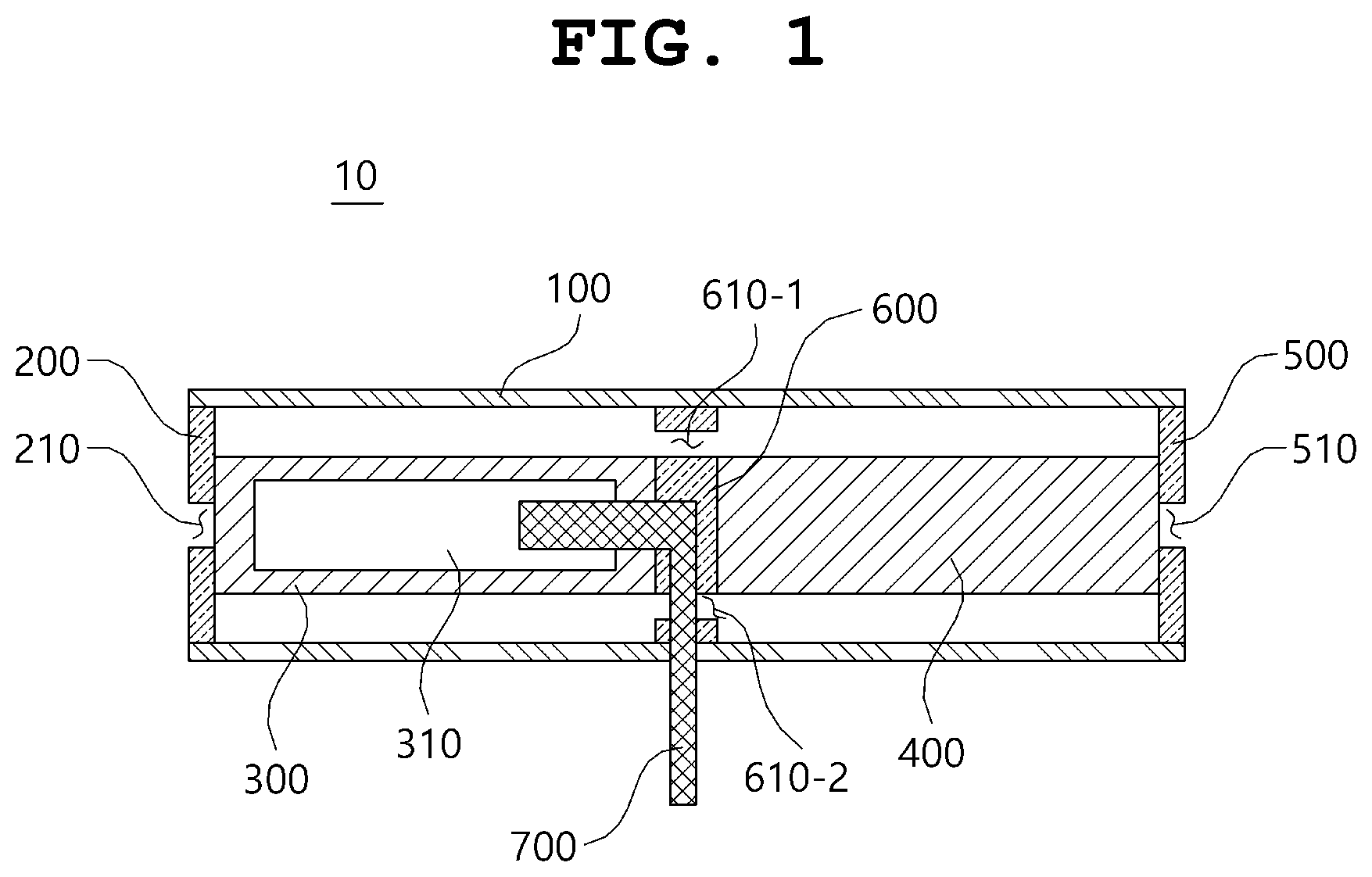 Patent US12599855 Figure 1 – Double filter apparatus including gas supply tube and system including the same