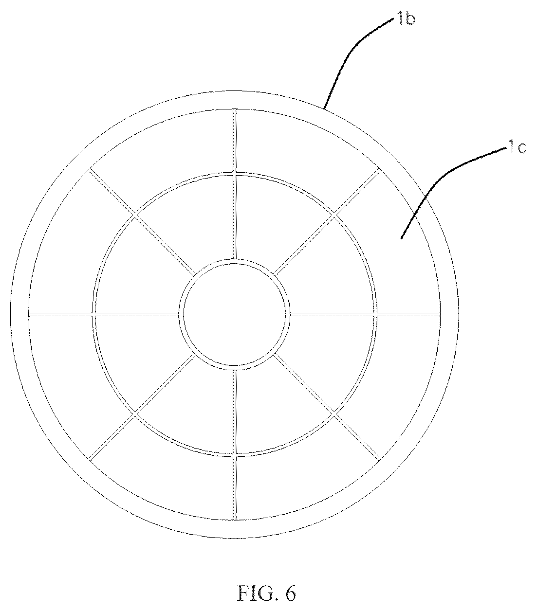 Patent US12599859 Figure 6 – Shower filter element