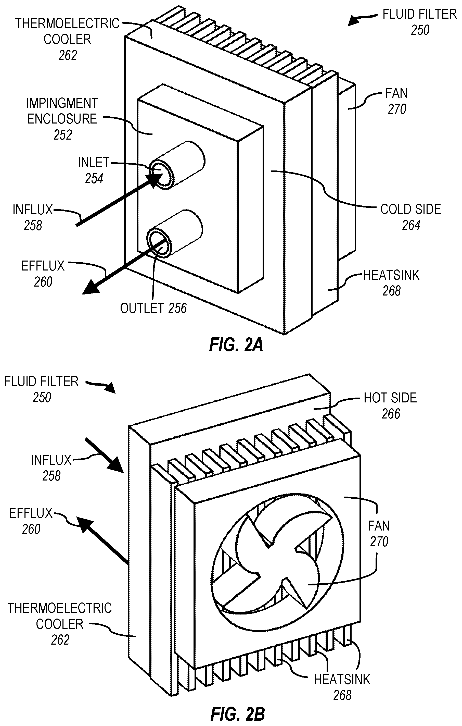 Patent US12599861 Figure 3 – Impinging gas sample water condenser