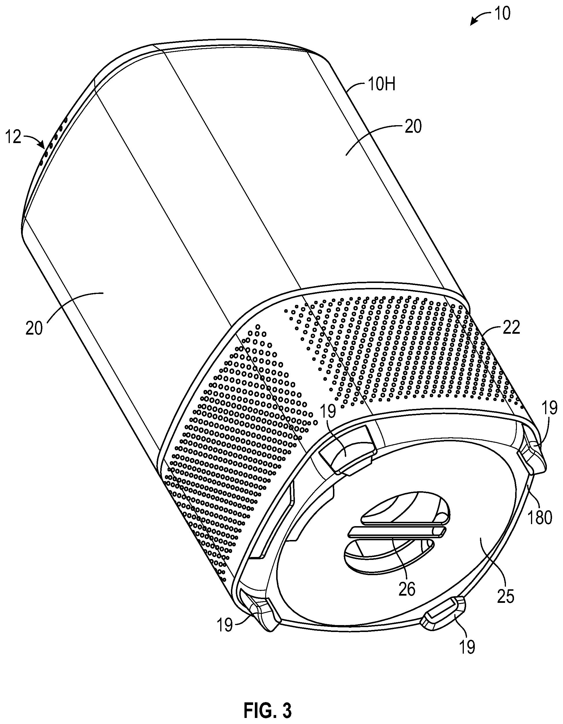 Patent US12599863 Figure 3 – Air purifier with integrated electronics cooling