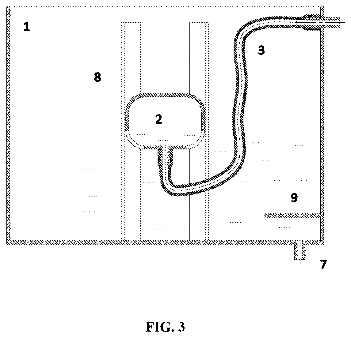 Patent US12599873 Figure 3 – Device for membrane purification of a liquid